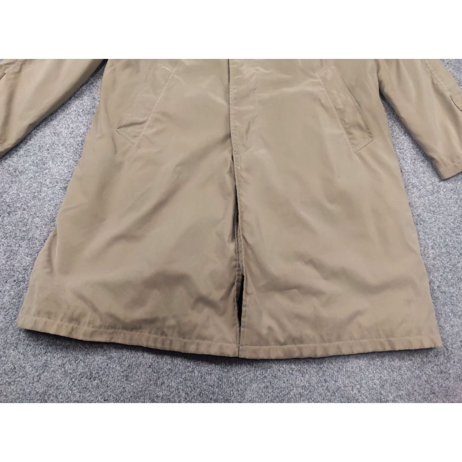 Herno Herno Vintage Trench Coat Mens Beige Nylon Blend Oversized Jacket Wool Lining Size US M / EU 48-50 / 2 - 6 Thumbnail