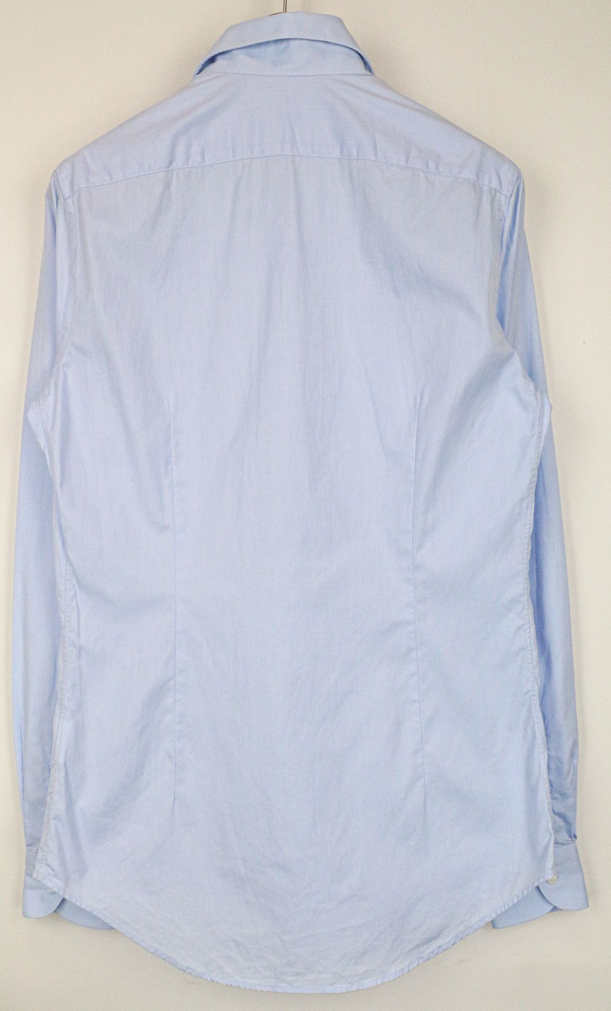 Suitsupply 39L/15 1/2L Extra Slim Blue Cotton Twill Shirt 79452 Size 40R - 2 Thumbnail