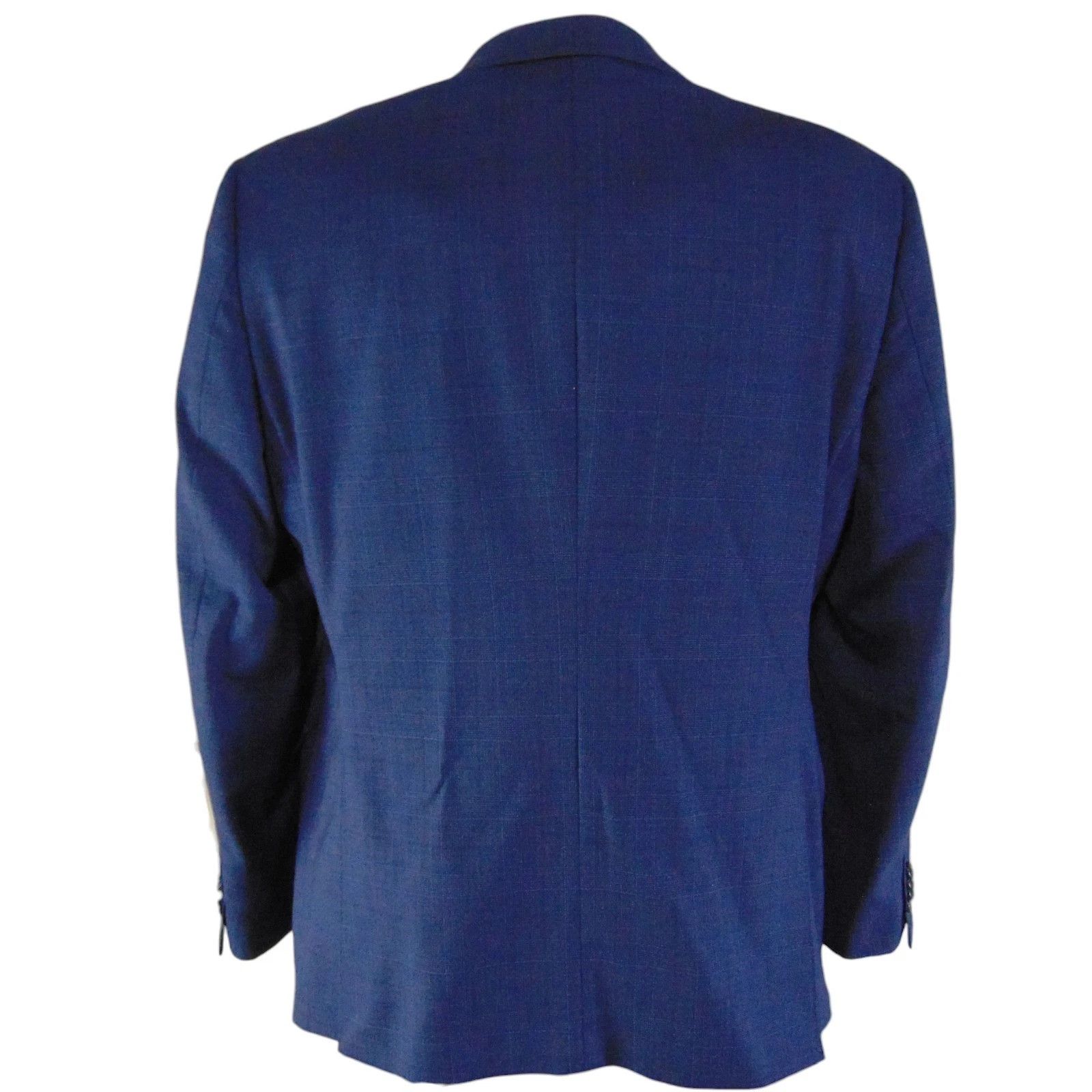 Other Paul Betenly Blue Plaid Blazer 46 Two Button Size 46R - 3 Thumbnail