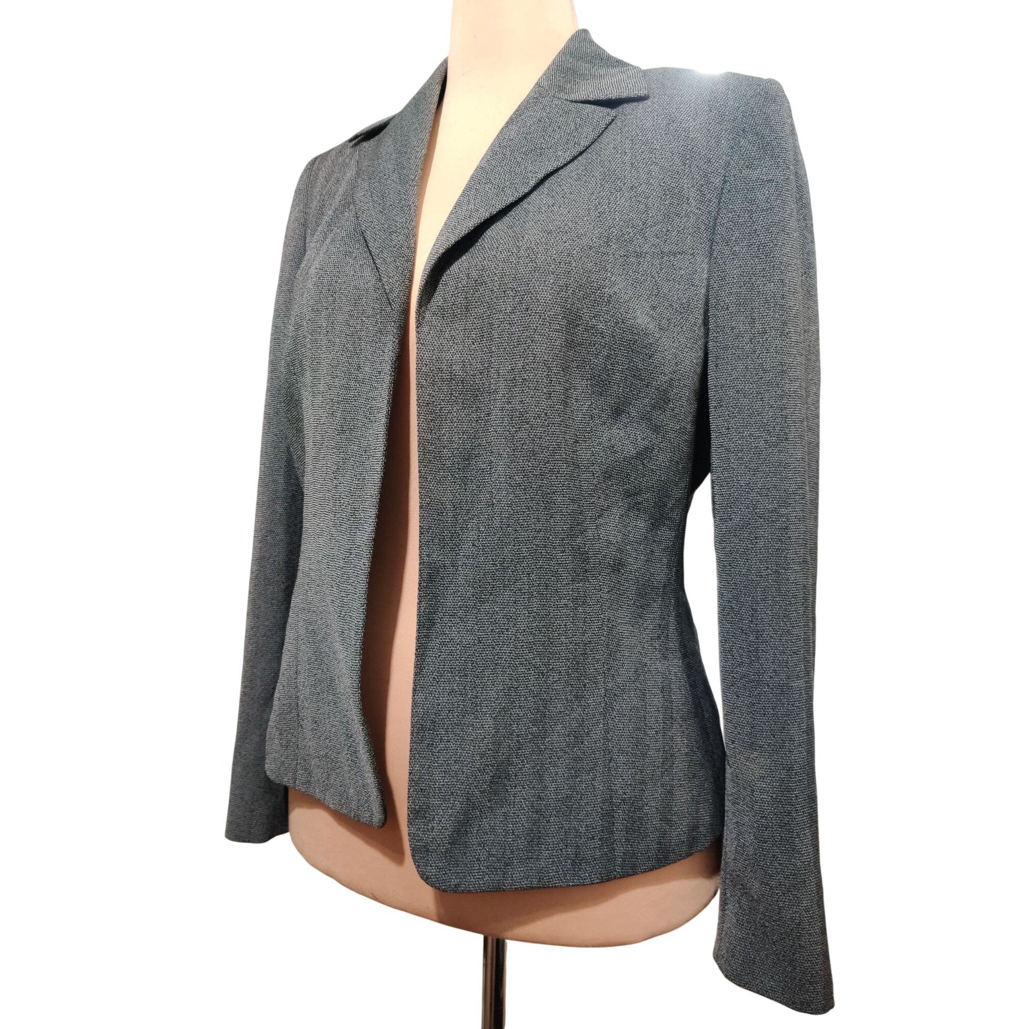 Other Le Suit Blazer Size 10 Gray Open Front Career Jacket Minimal Size L / US 10 / IT 46 - 11 Thumbnail