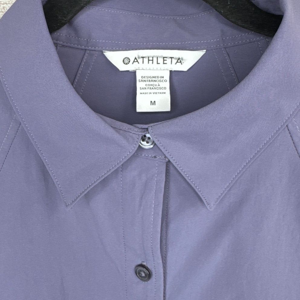 Athleta Athleta A Frame Poplin Performance Button Up Shirt Size Med Size M / US 6-8 / IT 42-44 - 3 Thumbnail