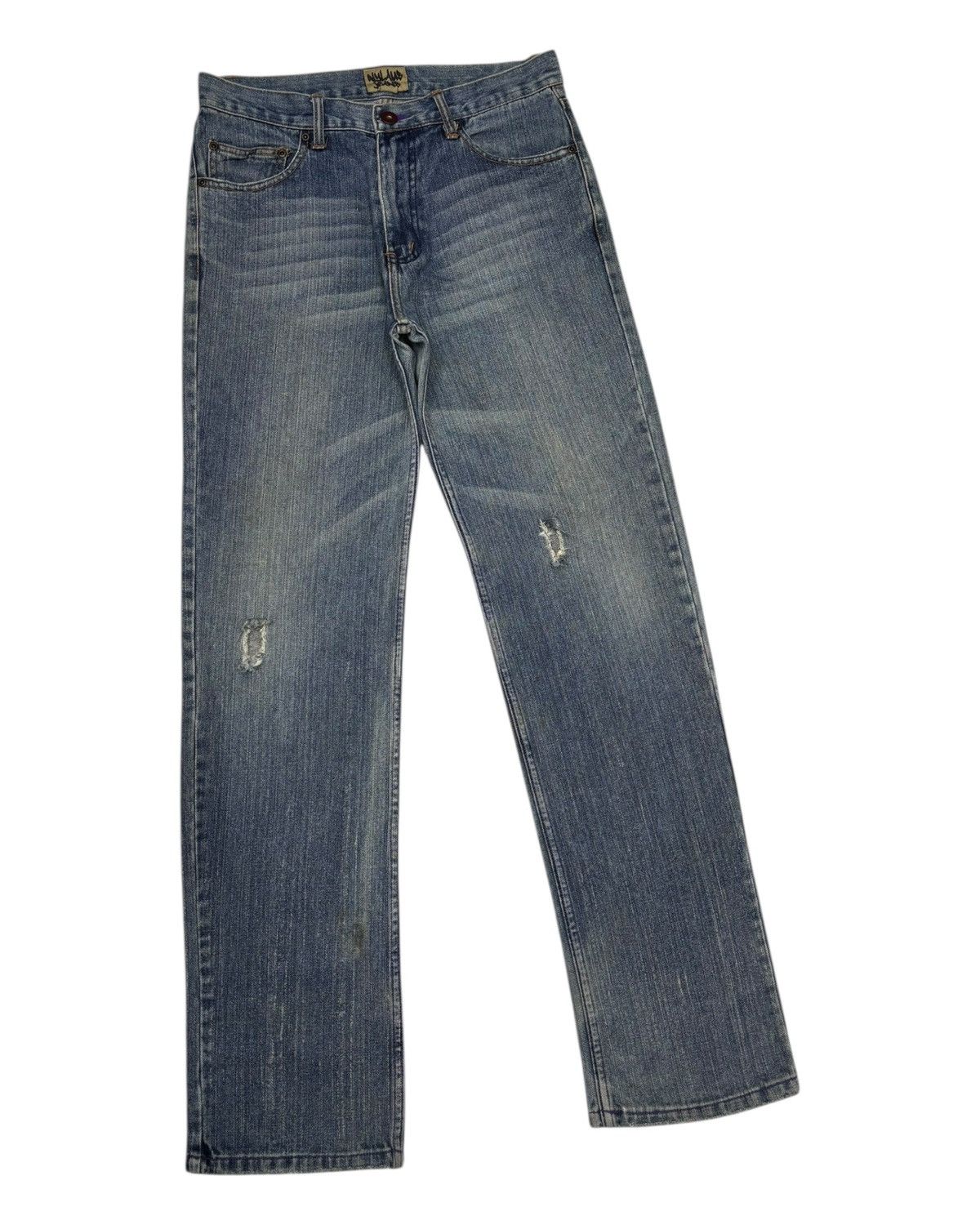 Hysteric Glamour NYLAUS CLOTHING LOOSE FIT DISTRESSED DENIM JEANS Size US 32 / EU 48 - 5 Thumbnail