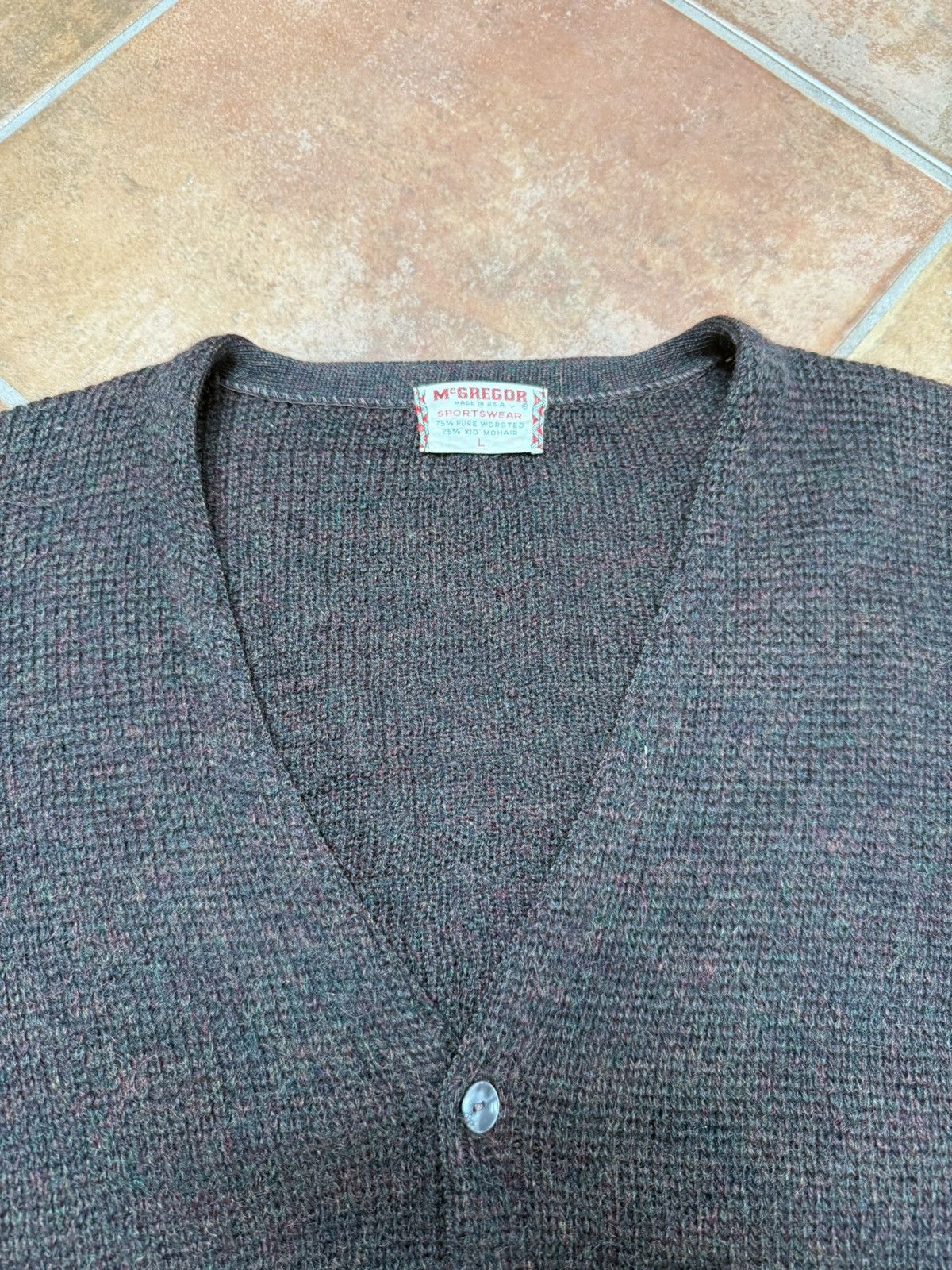 McGregor 1960's McGregor Mohair Cardigan Size US L / EU 52-54 / 3 - 6 Thumbnail