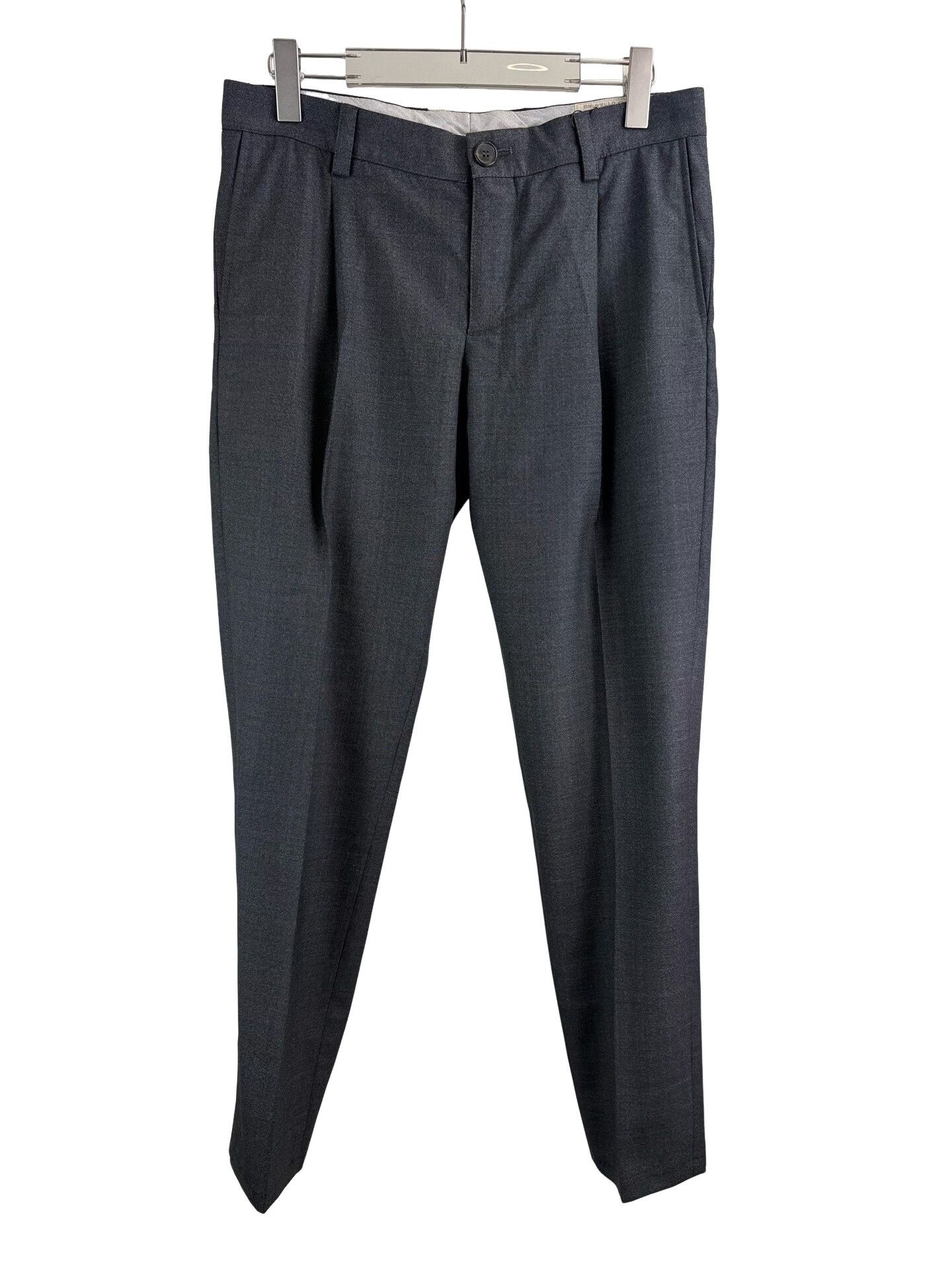 Brunello Cucinelli Brunello Cucinelli Grey Wool Trousers 40R Size 40R - 1 Thumbnail