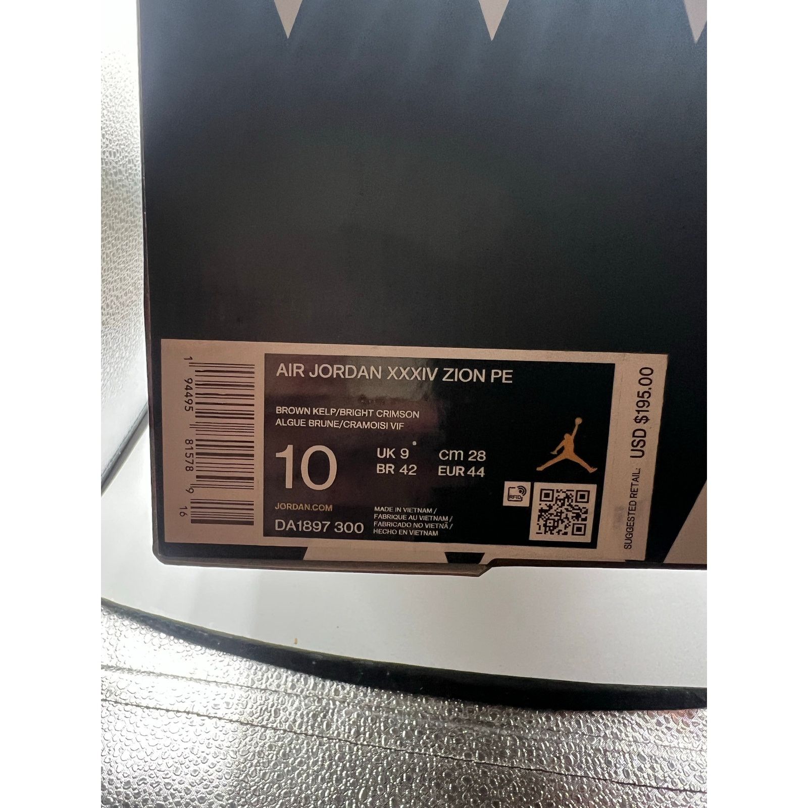 Jordan Brand Zion Williamson X Air Jordan 34 “Bayou Boys” size 10 men’s Size US 10 / EU 43 - 7 Thumbnail