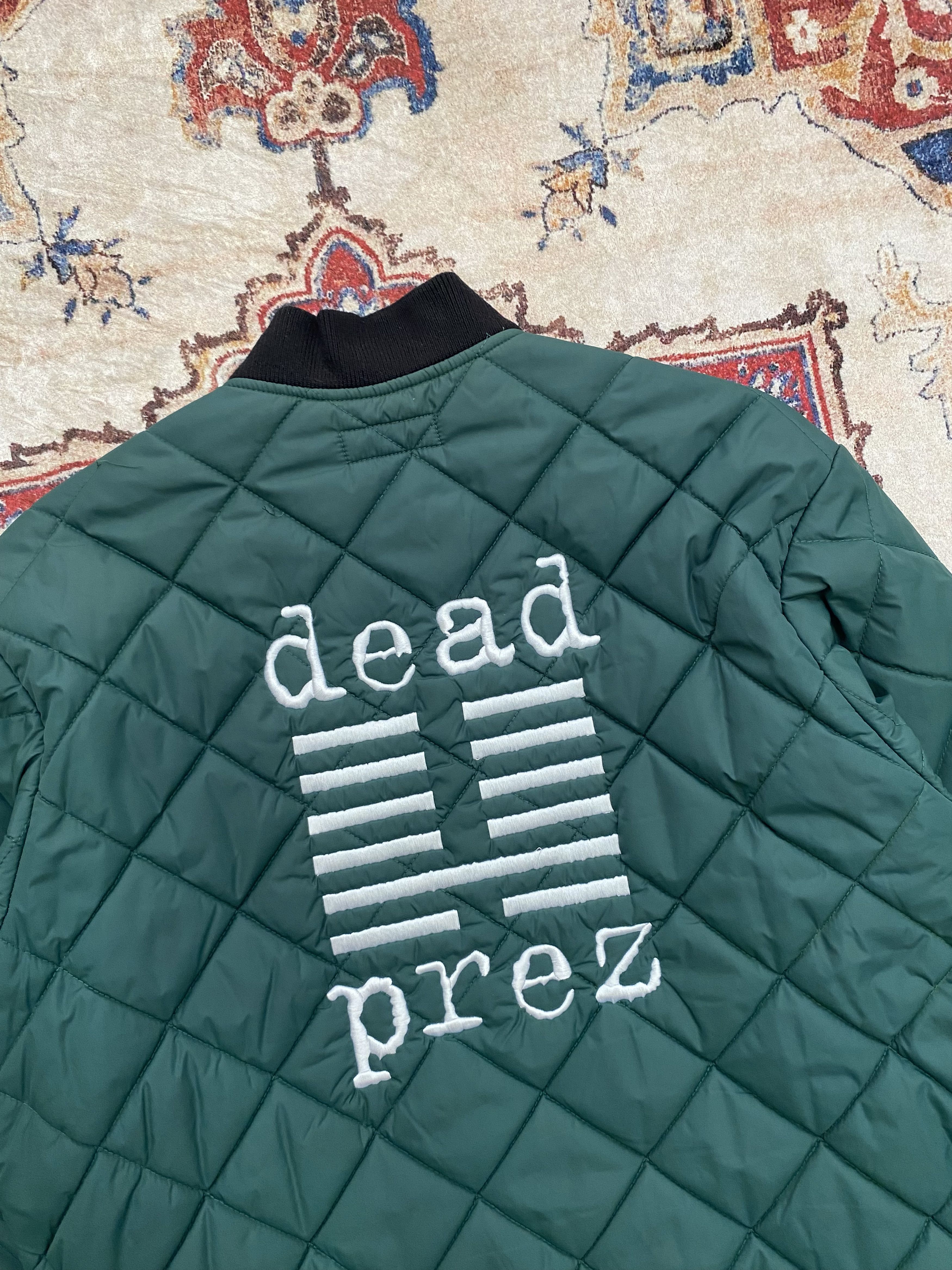 Supreme Supreme x Dead Prez Quilted Work Jacket - Green Size US M / EU 48-50 / 2 - 3 Thumbnail