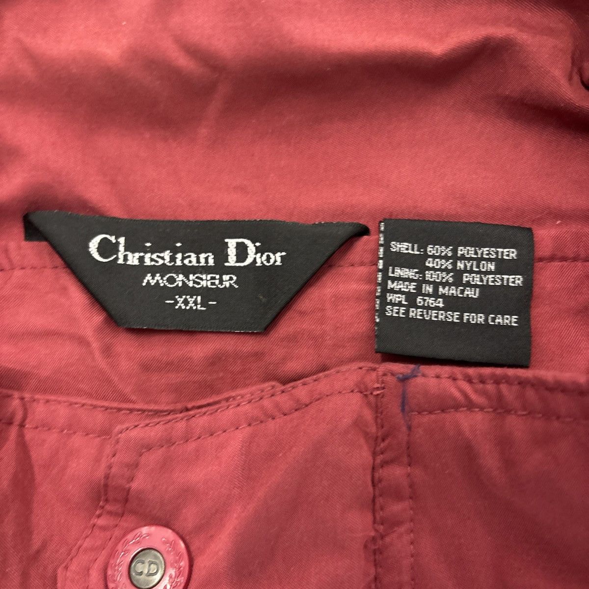 Christian Dior Monsieur × Vintage Vintage Christian Dior Monsieur Windbreaker Sz XXL Size US XXL / EU 58 / 5 - 3 Thumbnail