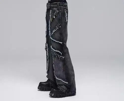 Japanese Brand fringed jeans Size US 30 / EU 46 - 4 Thumbnail