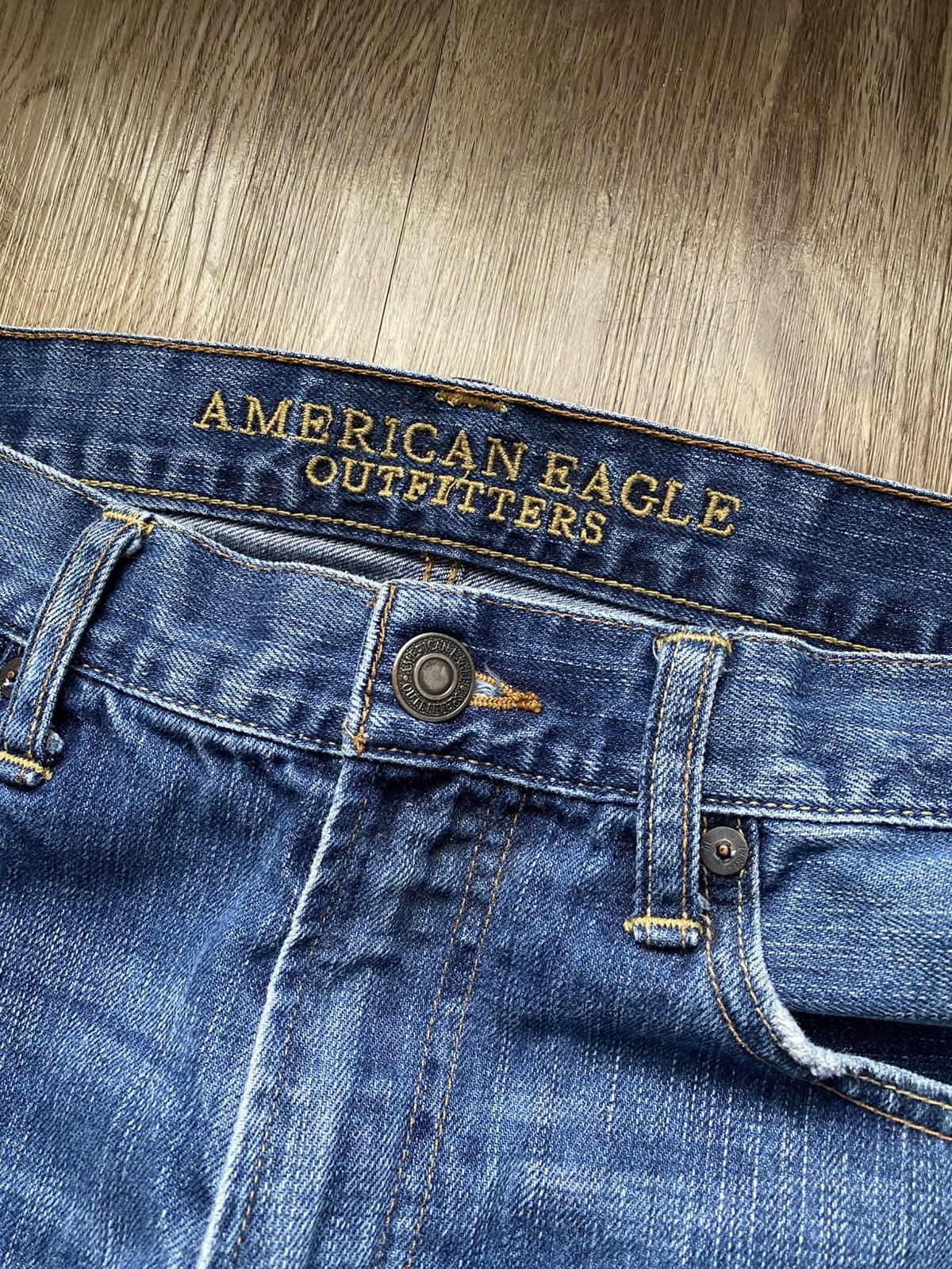 American Eagle Outfitters American Eagle Blue Denim Jeans Size US 34 / EU 50 - 6 Thumbnail