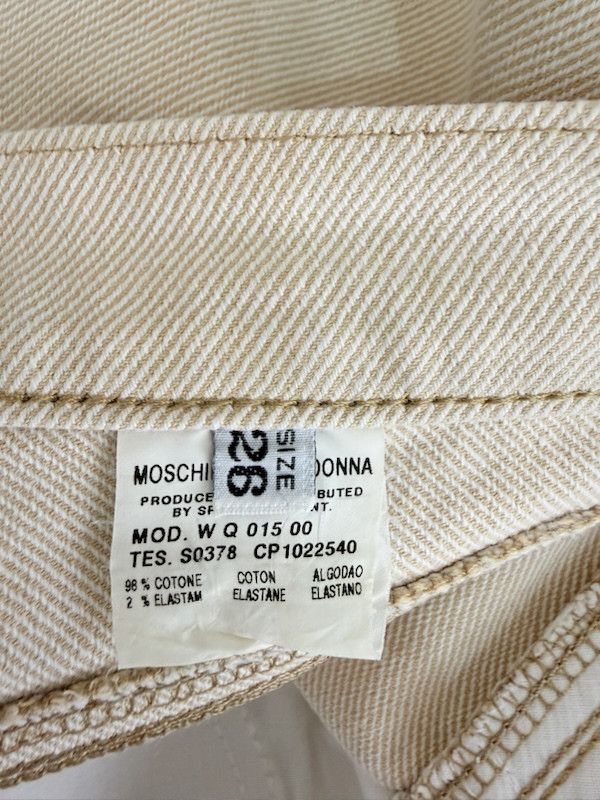 Moschino Moschino Jeans Vita Alta Donna W26 Beige Size 27" / US 4 / IT 40 - 10 Thumbnail