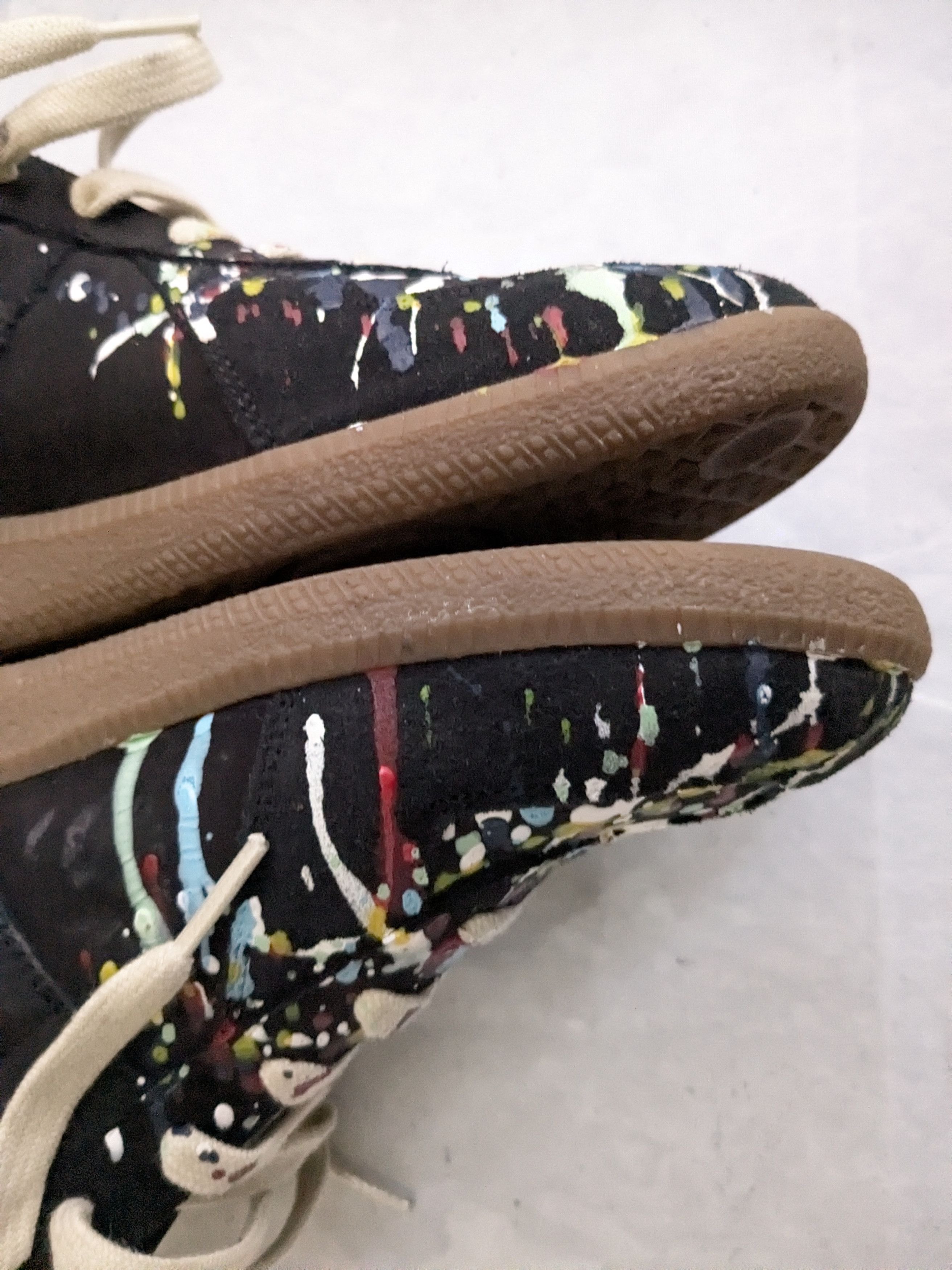 Maison Margiela Maison Margiela GAT Replica Black Paint 9 42 Gum Low Size US 9 / EU 42 - 14 Thumbnail
