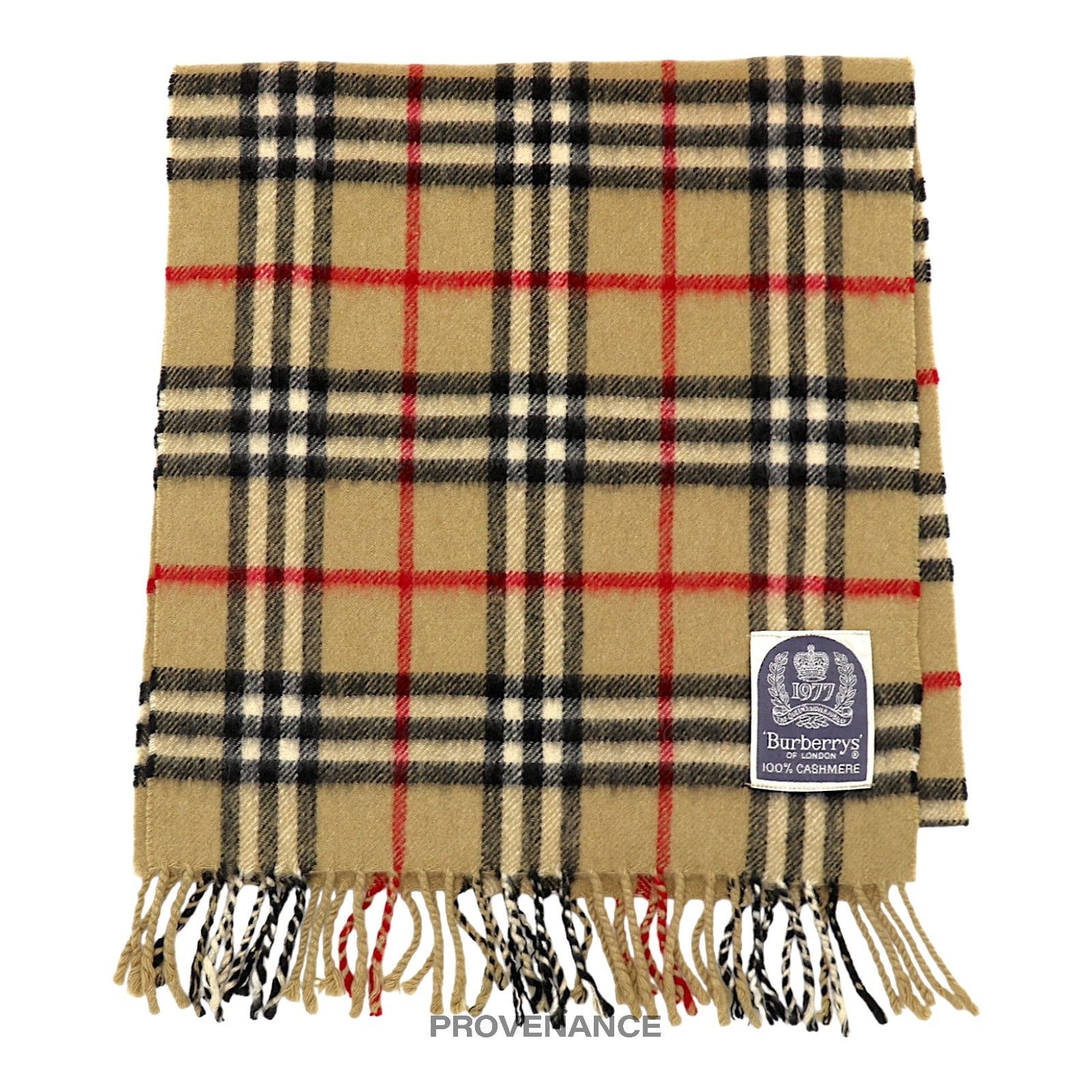 Burberry 🔴 Burberry Scarf - Silver Jubilee Nova Check Cashmere Size ONE SIZE - 1 Thumbnail