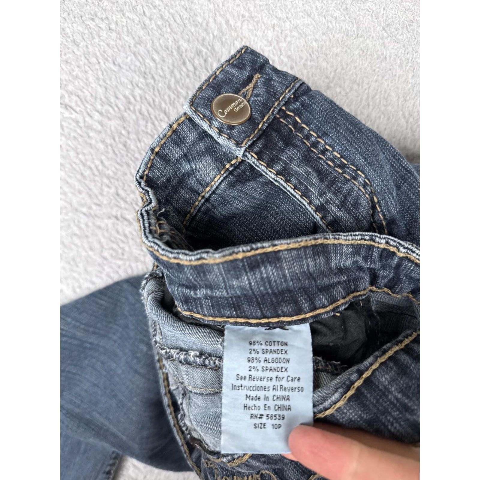 Denime Common Genes Jeans Womens 10P Blue Mid Rise Straight Leg Stretch Denim Casual Size 32" / US 10 / IT 46 - 7 Thumbnail
