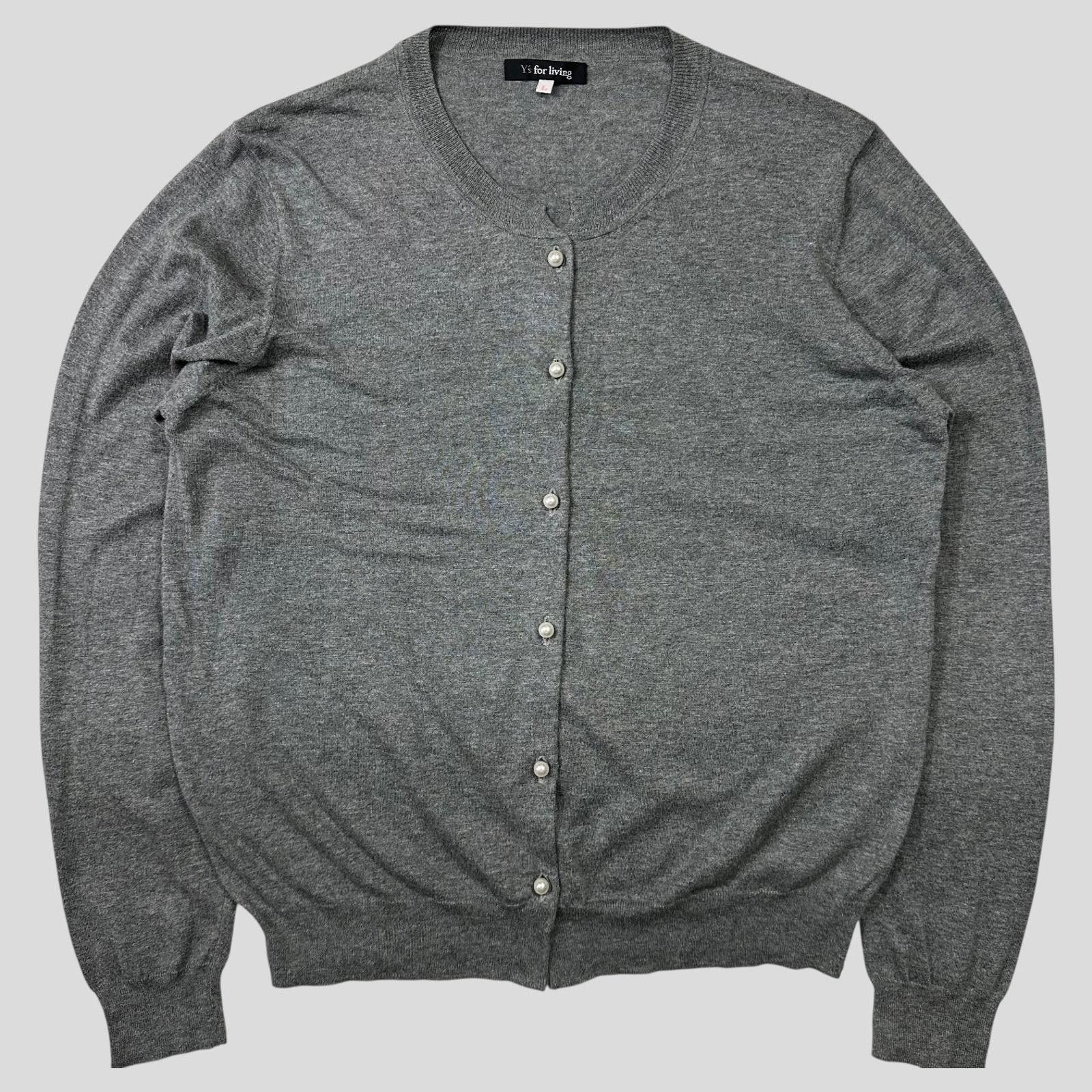 Yohji Yamamoto Y’s by Yohji Yamamoto Pearl Button Cardigan - S/M Size M / US 6-8 / IT 42-44 - 1 Thumbnail
