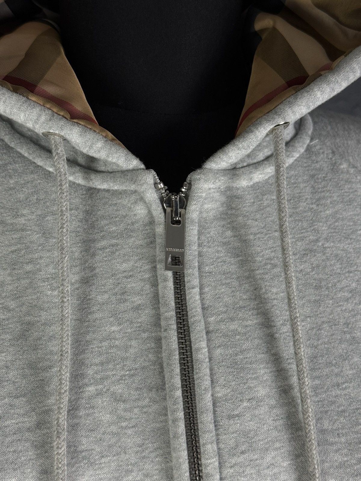 Burberry Burberry Women's Grey Zip Up Hoodie Sweatshirt Size M / US 6-8 / IT 42-44 - 7 Thumbnail