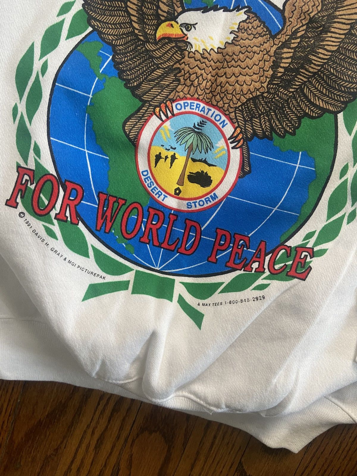 Hanes Vintage desert storm crewneck Size US XL / EU 56 / 4 - 4 Thumbnail