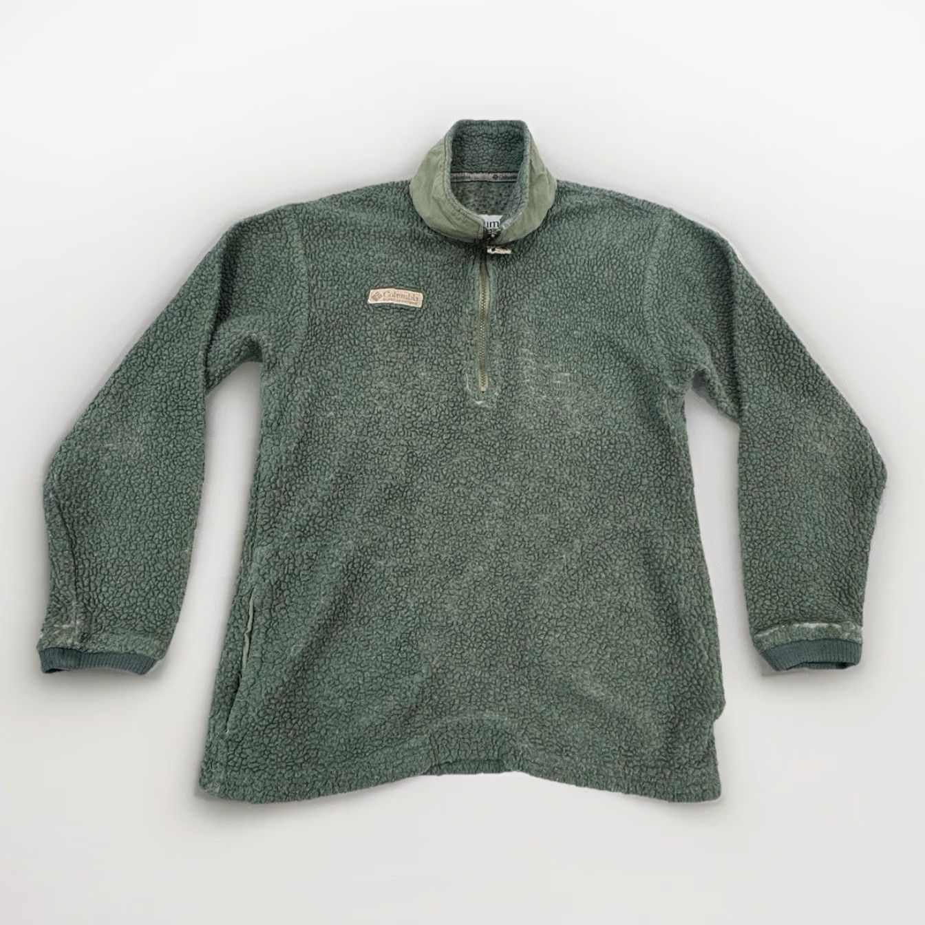 Vintage VINTAGE Columbia Jacket Unisex Adults Mens Womens 1/4 Zip Fleece Bomber Winter 80s 90s Green USA Small Size US S / EU 44-46 / 1 - 2 Thumbnail