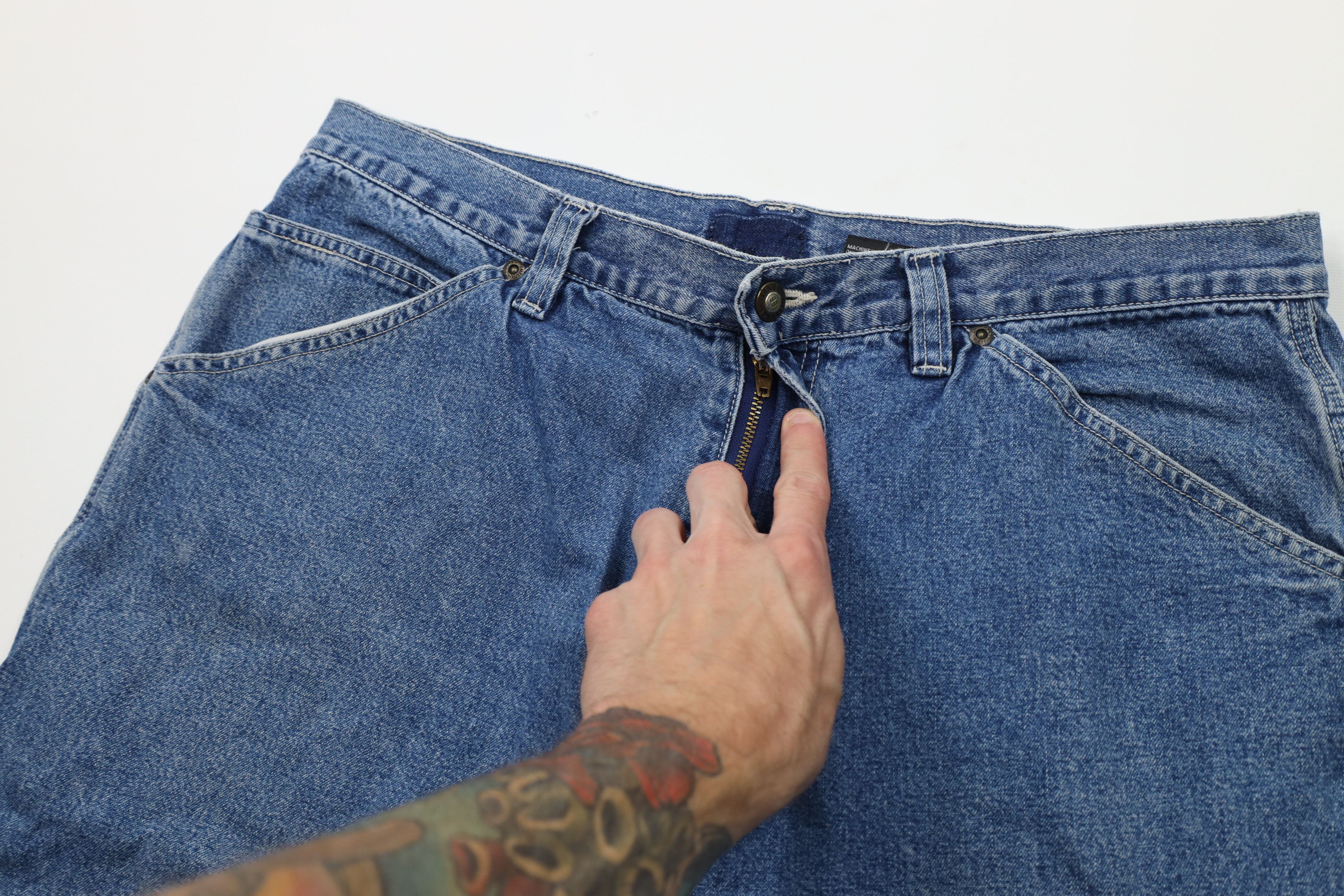 Vintage Vintage 90s Y2K Streetwear Wide Leg Skateboard Denim Jeans Size US 36 / EU 52 - 7 Thumbnail
