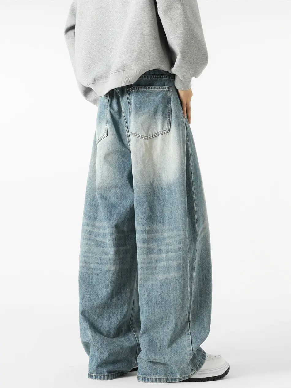 Japanese Brand × Jean Retro loose casual wide leg jeans Size US 32 / EU 48 - 5 Thumbnail