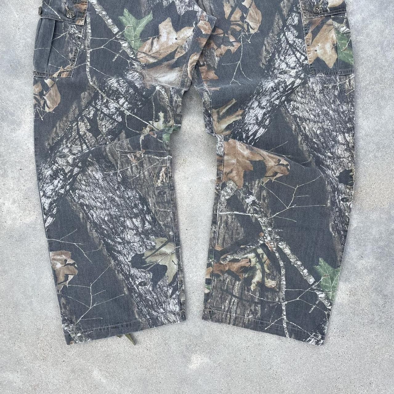 Japanese Brand × Vintage Crazy vintage essential 90s baggy faded camo pants Size US 36 / EU 52 - 3 Thumbnail