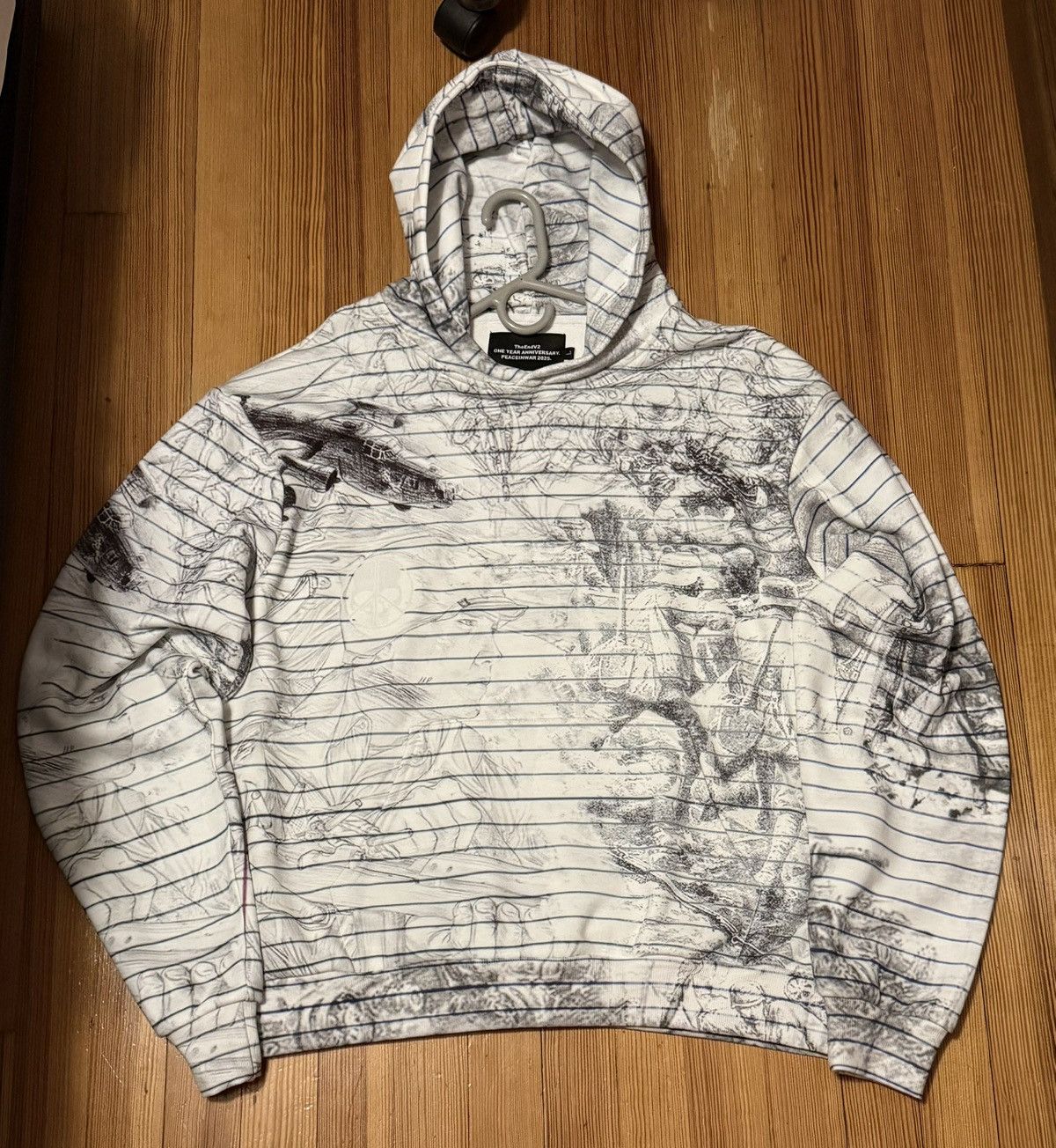 Peaceinwar Notebook hoodie