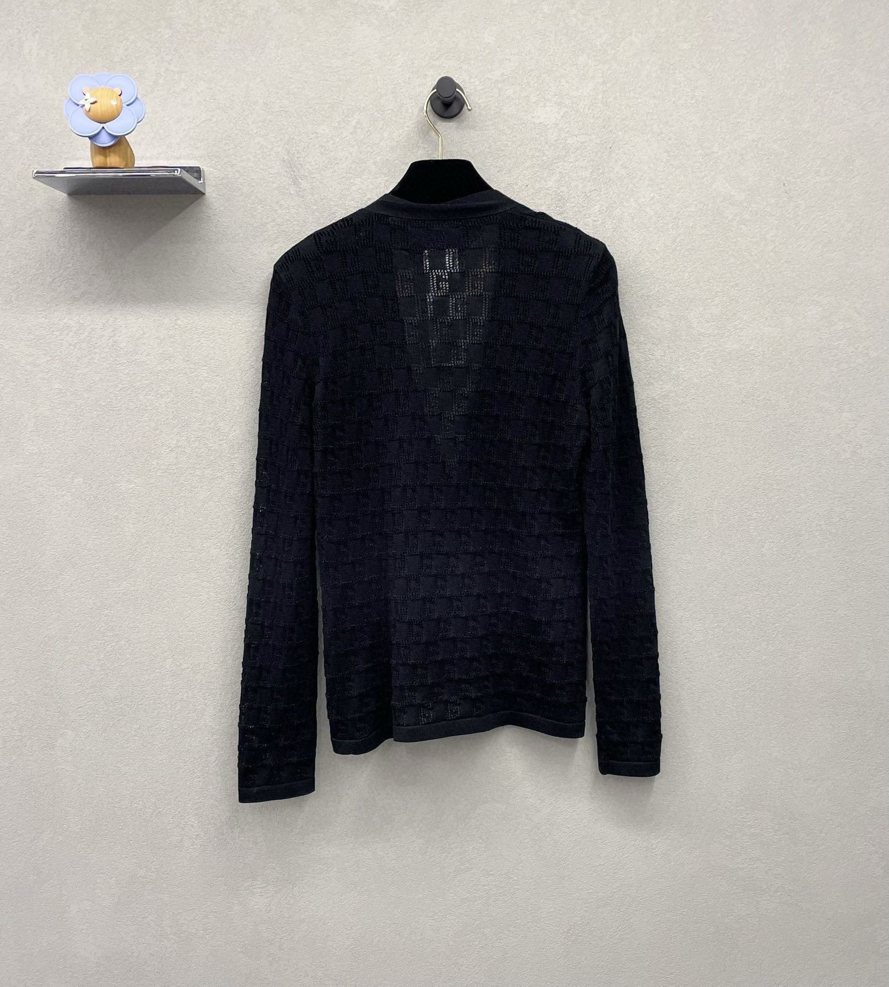 Gucci Gucci Black jacquard knitted cardigan sweater 2501-Nextarro Size US S / EU 44-46 / 1 - 2 Thumbnail