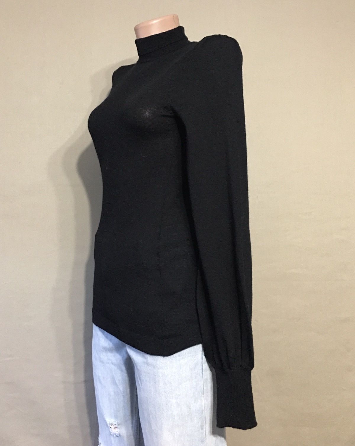 Zimmermann ZIMMERMANN Black Merino Wool Blouson Sweater Size 0 US4 Size S / US 4 / IT 40 - 3 Thumbnail