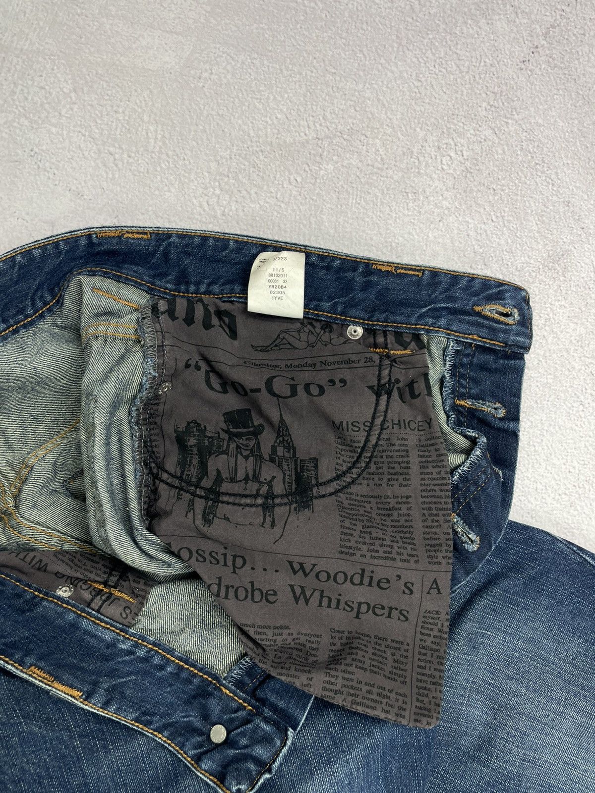 John Galliano × Vintage John Galliano Mens Vintage Pants Jeans Blue Size 32/46 Size US 32 / EU 48 - 8 Thumbnail