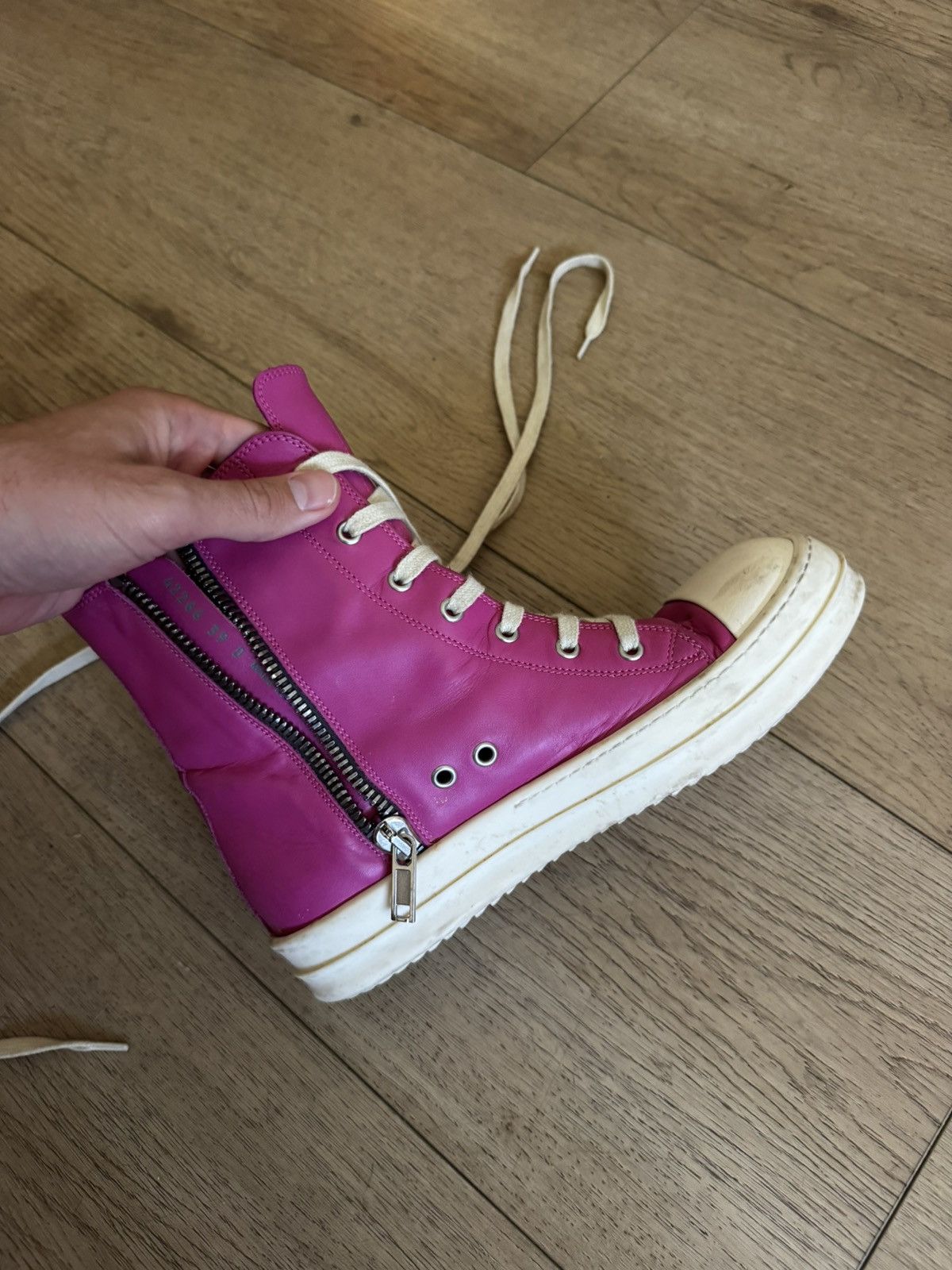 Rick Owens Mainline ramones pink 39 Size US 6 / EU 39 - 5 Thumbnail