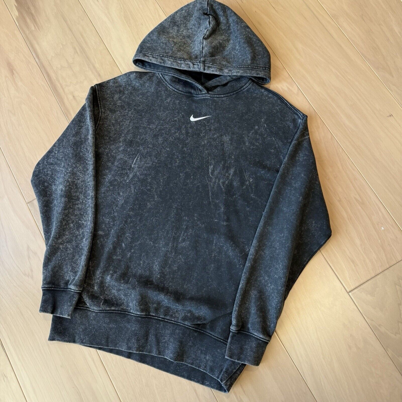 Nike Nike Center Swoosh Hoodie Women's XS Black Stone Wash Size XS / US 0-2 / IT 36-38 - 9 Thumbnail