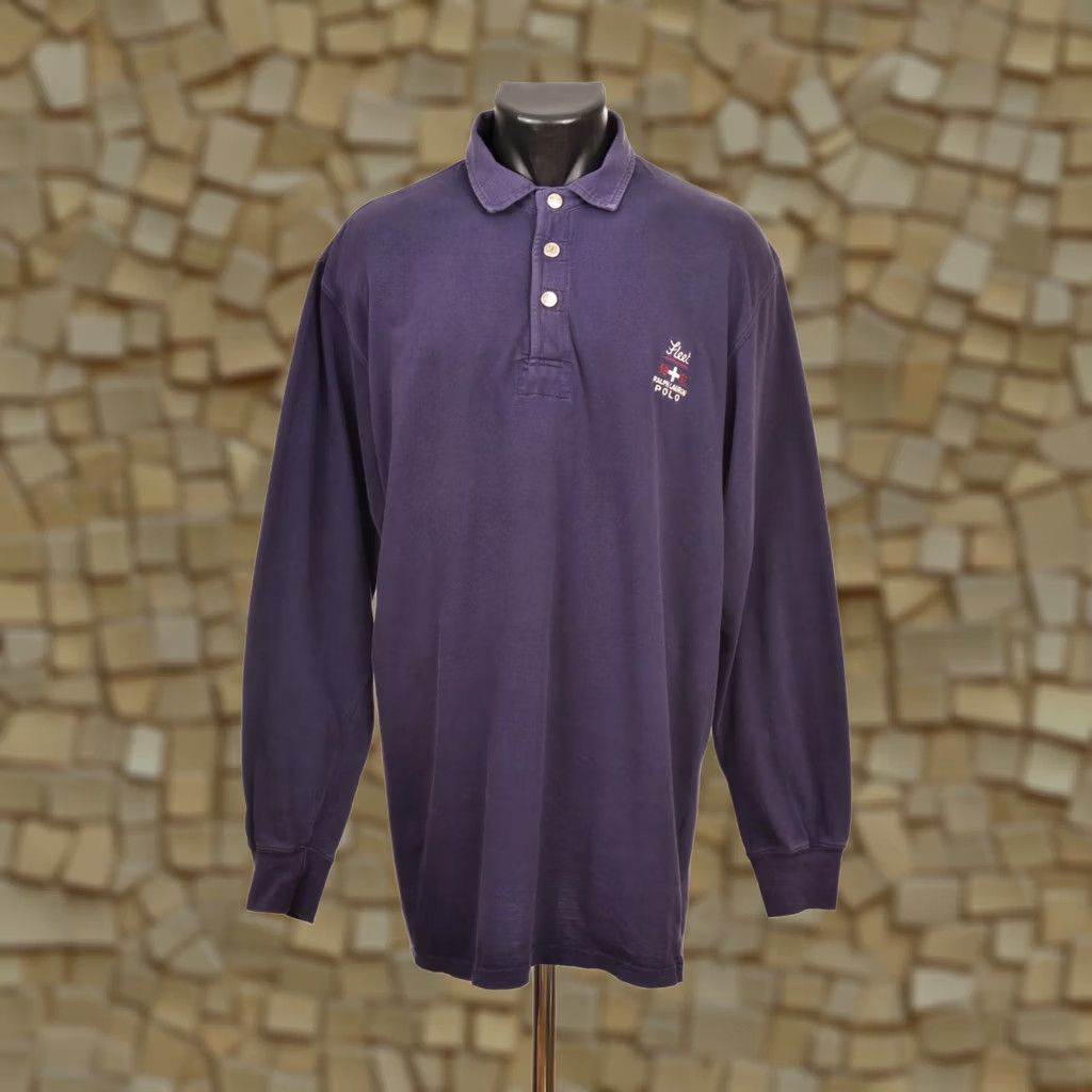 Polo Ralph Lauren DDP Polo Ralph Lauren 1967 Vintage Fleet Long Sleeve Polo Shirt S Blue Men Polo Shirt Size US S / EU 44-46 / 1 - 1 Thumbnail