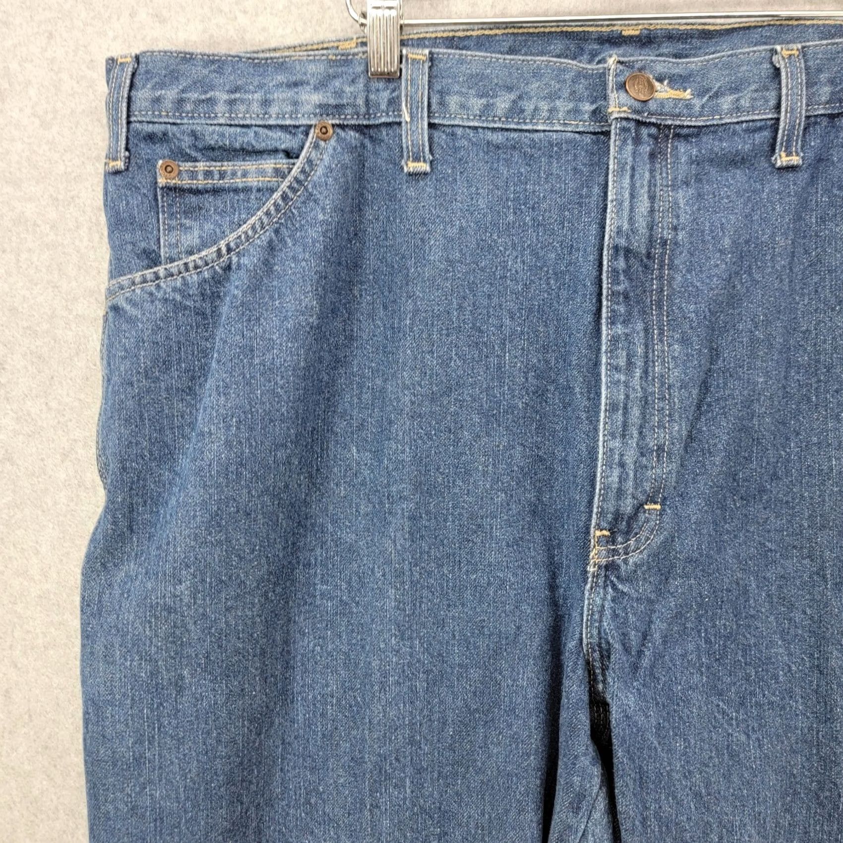 Dickies Dickies Jeans Mens 44x32 Blue Denim Carpenter Work Wear Cotton Adult Gorp Core Jeans Size US 44 / EU 60 - 4 Thumbnail