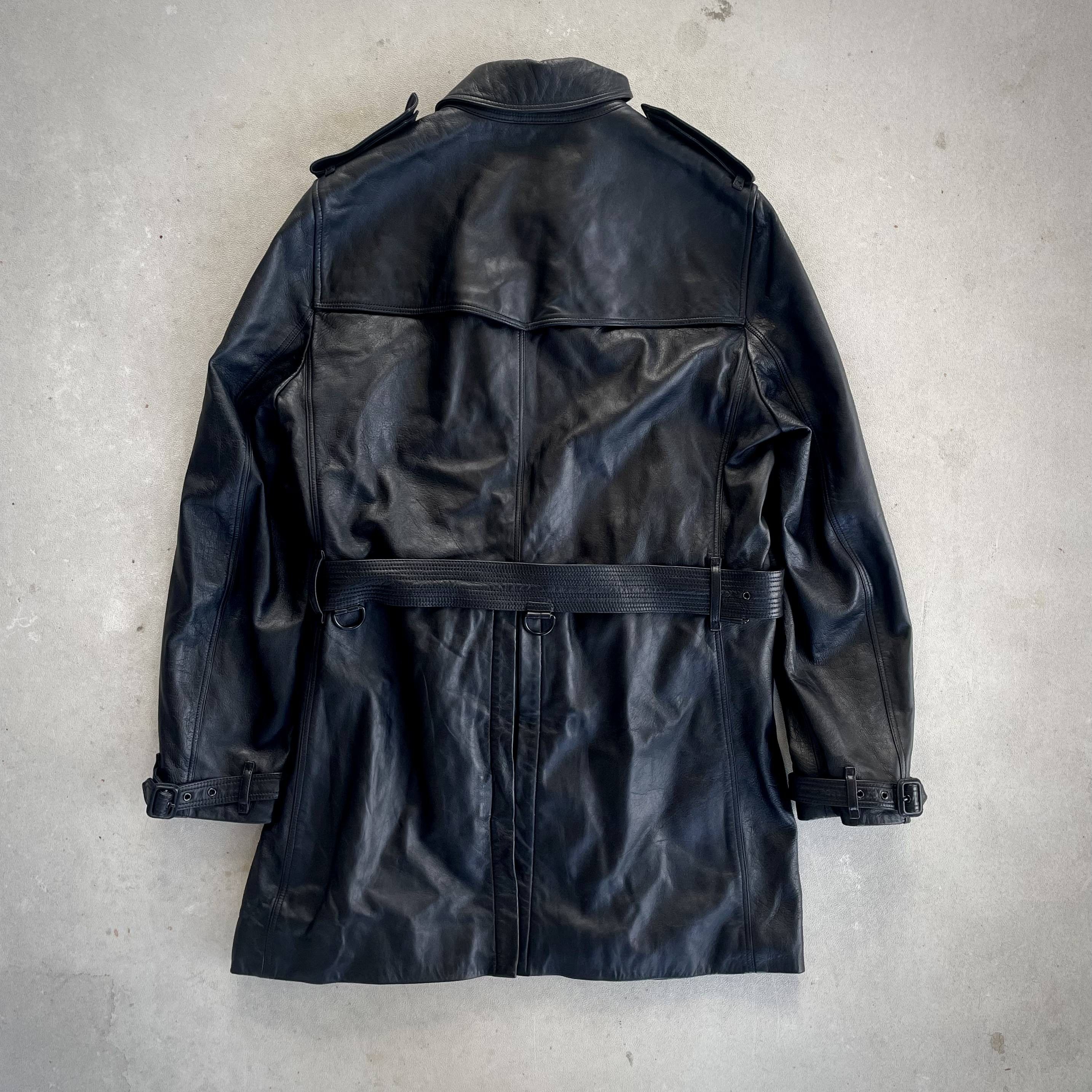 Burberry Leather Trench Coat Size US L / EU 52-54 / 3 - 5 Thumbnail