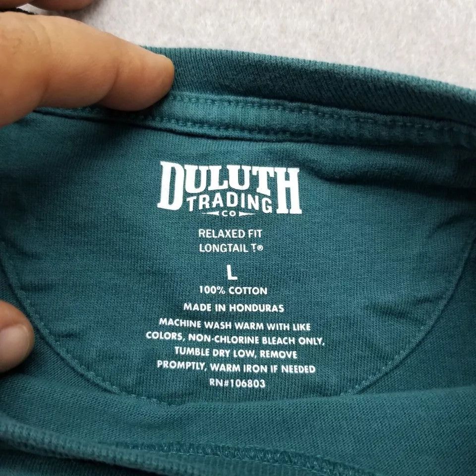 Duluth Trading Company Duluth Trading Shirt Mens Large Green Short Sleeve Crew Neck Size US L / EU 52-54 / 3 - 6 Thumbnail