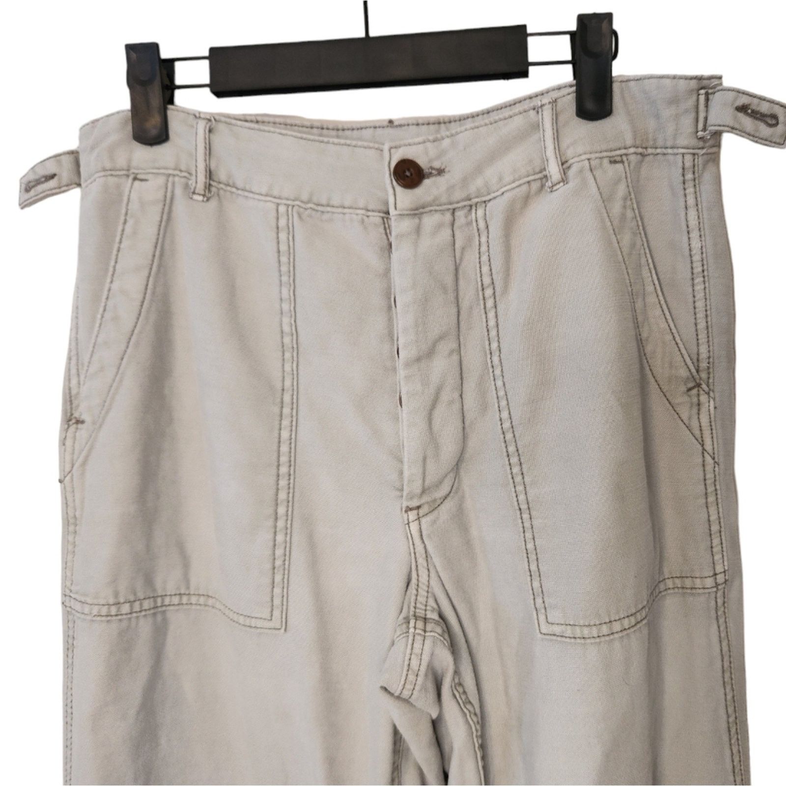 American Eagle Outfitters American Eagle washed twill Utility Cotton Pants 8 Long Size 30" / US 8 / IT 44 - 3 Thumbnail
