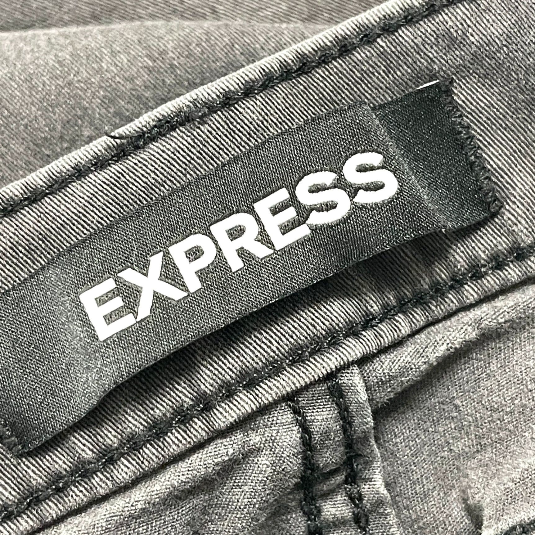 Express Express Jeans Women 0 Gray Camo Jegging Mid Rise Cotton Blend Stretch 5-Pocket Denim Vintage No Size 26" / US 2 / IT 38 - 4 Thumbnail