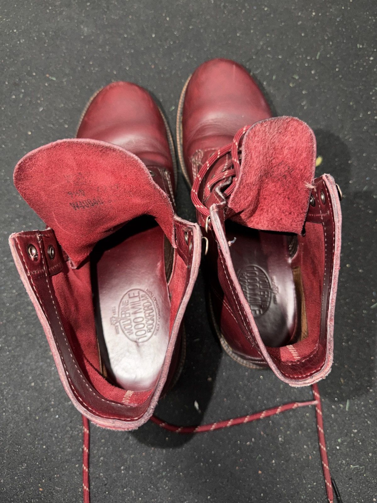 Wolverine Oxblood - vintage 1000 mile bloot Size US 9.5 / EU 42-43 - 5 Thumbnail