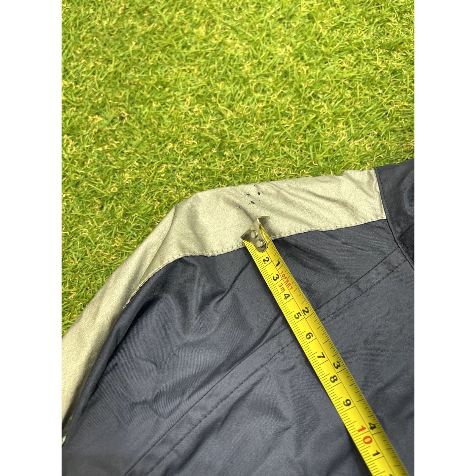 Nike VINTAGE Nike Windbreaker Jacket Mens L Full Zip Track Jacket Heavyweight Blue Nylon Embroidered Logo Swoosh 90s Nike Air Tracksuit Windbreaker Size 42R - 6 Thumbnail