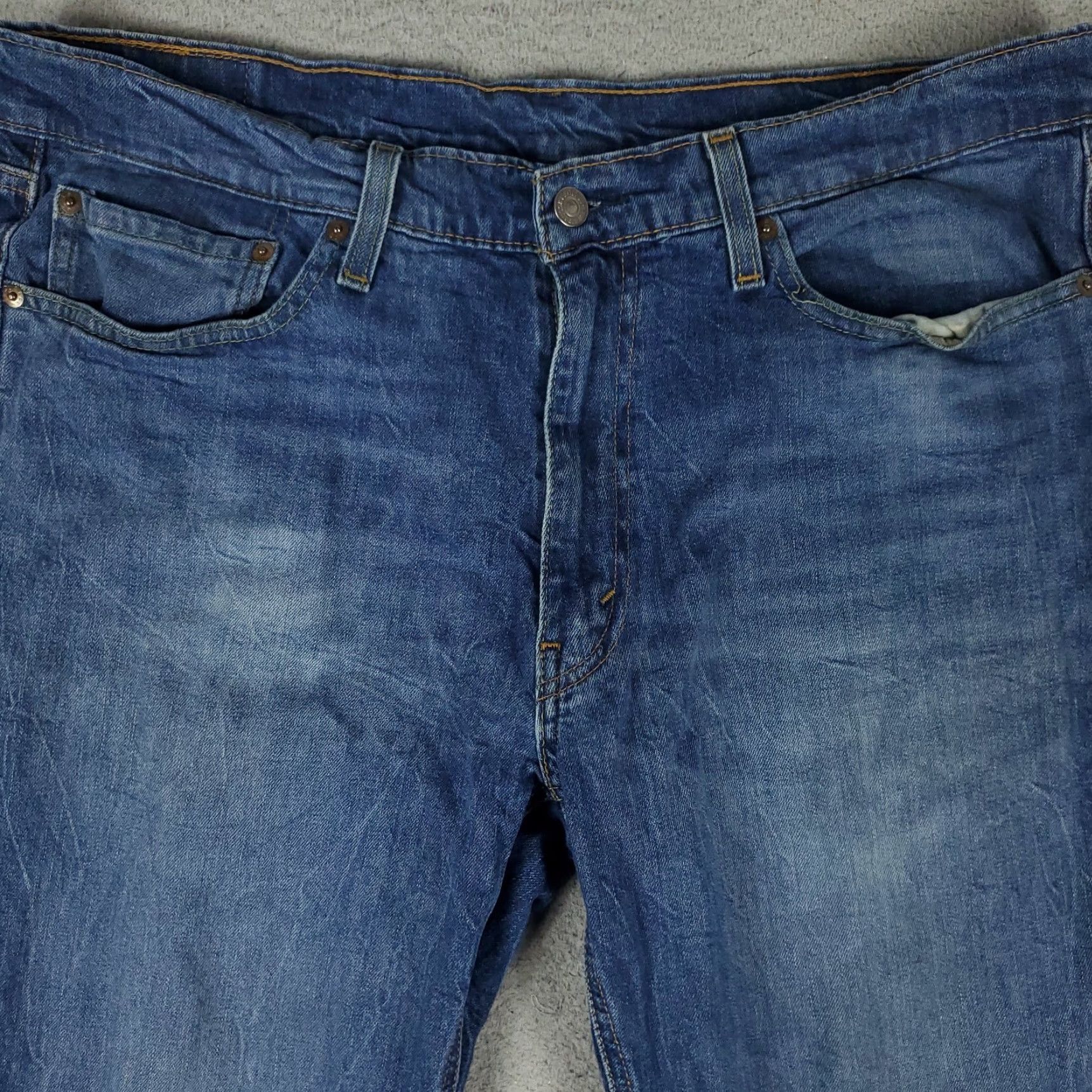 Levi's Levis 541 Athletic Fit Straight Leg Jeans Mens 36x32 Blue Cotton Blend Size US 36 / EU 52 - 2 Thumbnail
