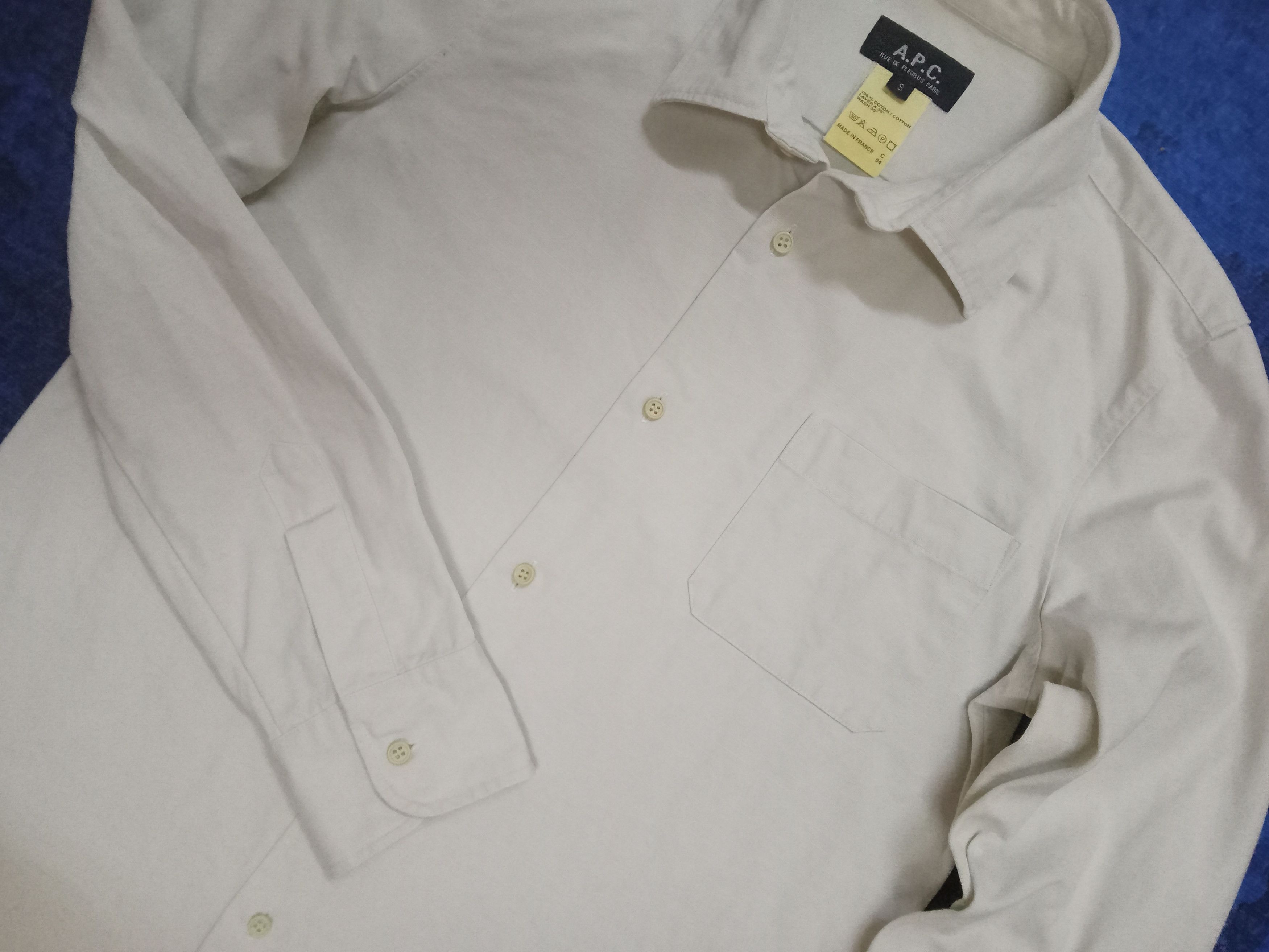 A.P.C. A.P.C. Rue De Fleurus Paris Ripstop Button Ups Shirt Size US S / EU 44-46 / 1 - 6 Thumbnail