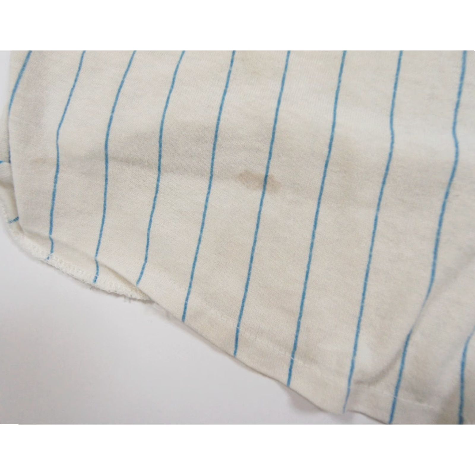 Bones VINTAGE Bad to the Bone Blue Striped Shirt Adult Large 90s Skull Mens Size US L / EU 52-54 / 3 - 6 Thumbnail