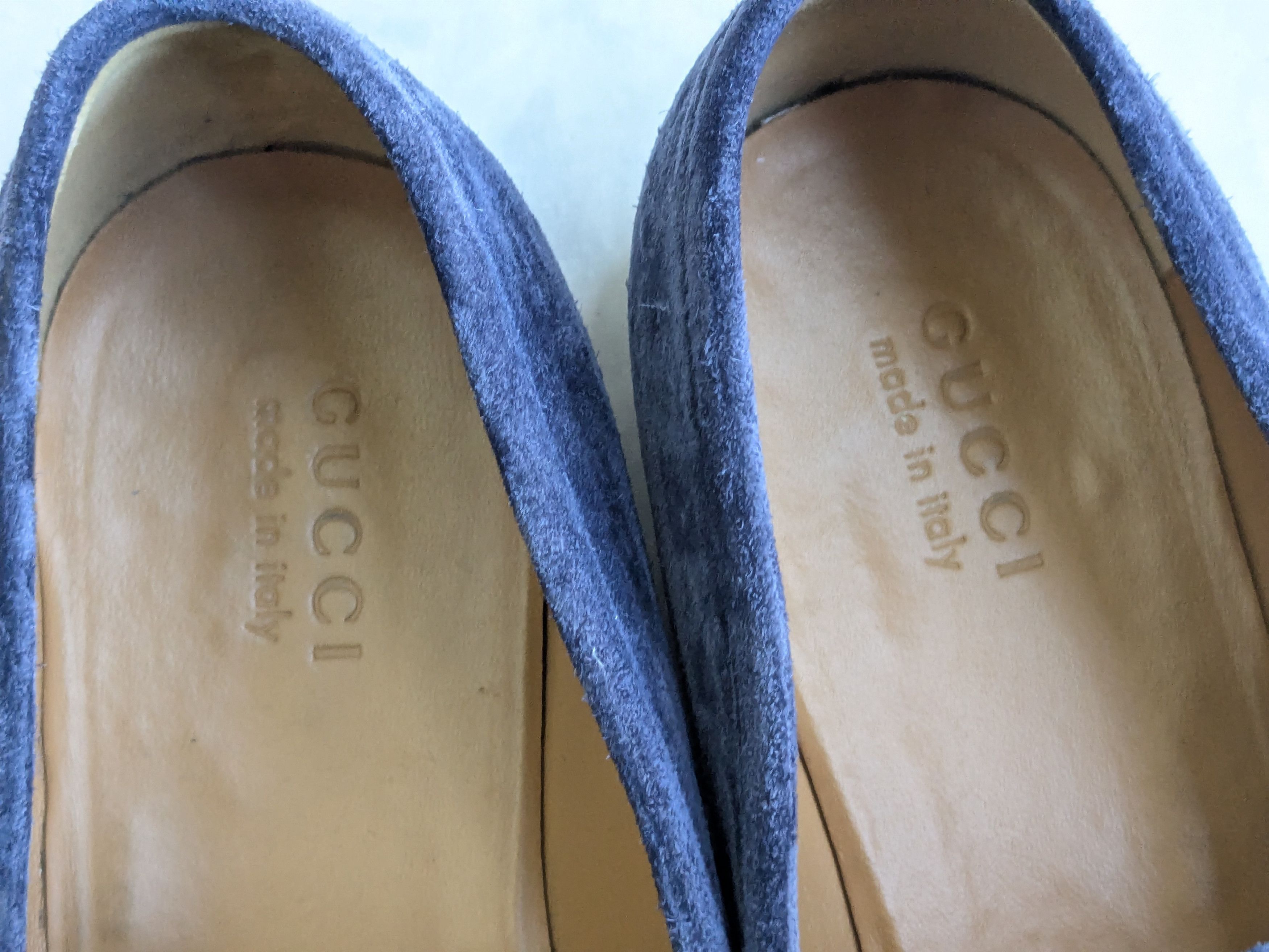 Gucci Gucci Horsebit Loafers Blue Suede 12.5 Monogram Logo GG Size US 12.5 / EU 45-46 - 7 Thumbnail