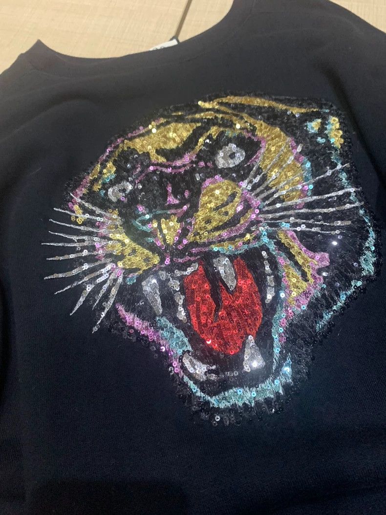 Gucci Gucci Embroidered sequin pullover sweatshirt 2503-Nextarrow Size US S / EU 44-46 / 1 - 4 Thumbnail