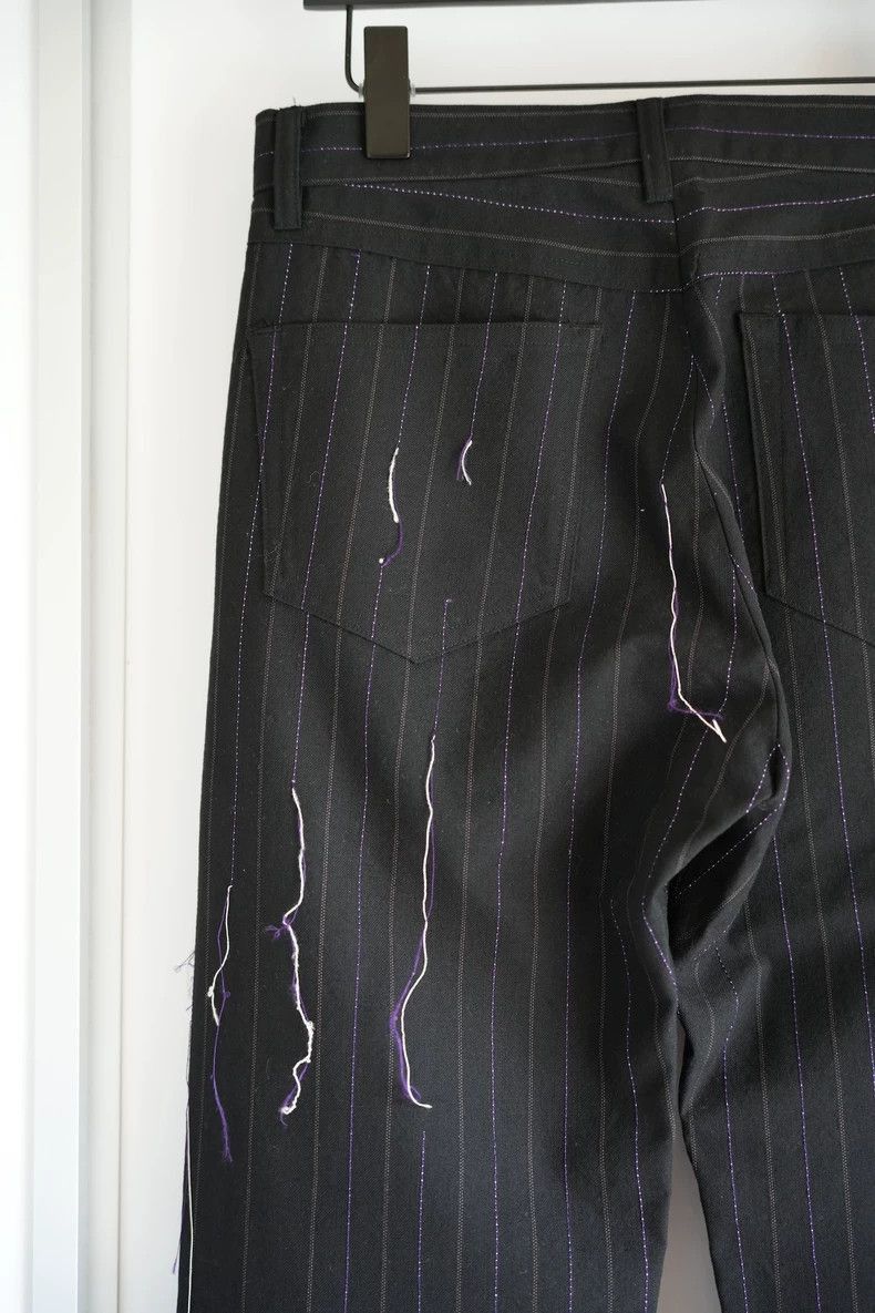 Yohji Yamamoto Yohji Yamamoto Yohji Yamamoto 03aw Striped Trousers Size US 40 / EU 56 - 5 Thumbnail