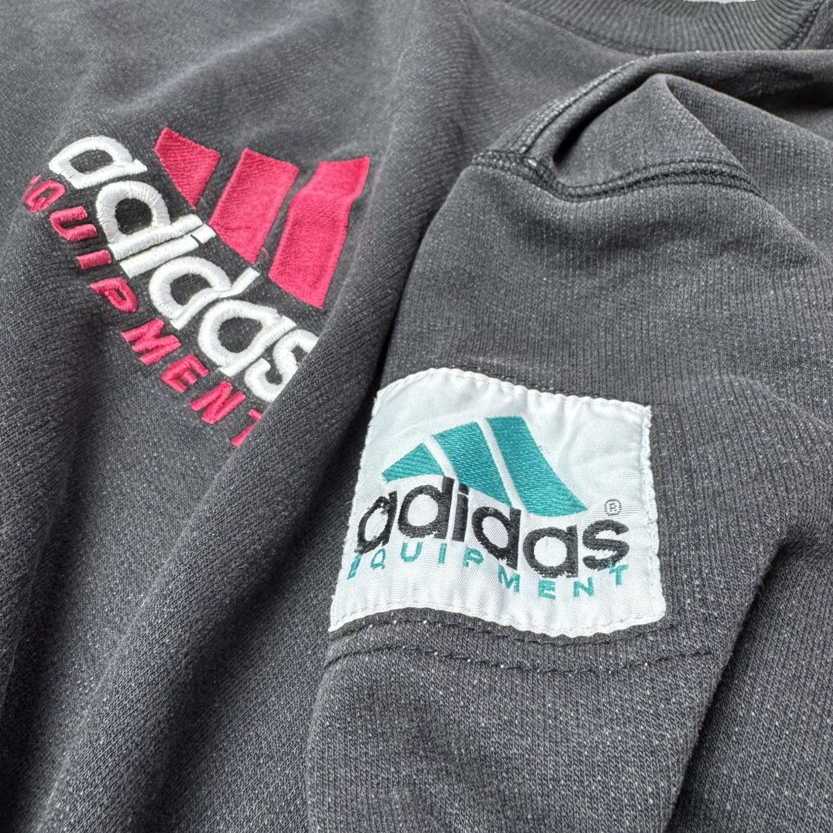 Adidas × Vintage Adidas Equipment Sweatshirt Vintage Size US L / EU 52-54 / 3 - 5 Thumbnail