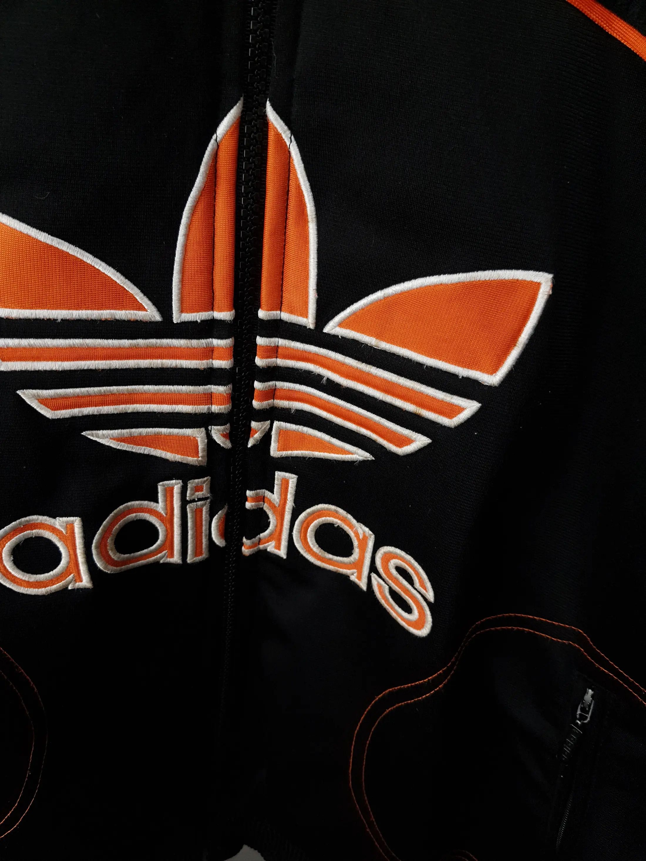 Adidas Adidas Full Zip Up Sportswear Big Embroidered Logo Track Top Size US XS / EU 42 / 0 - 4 Thumbnail