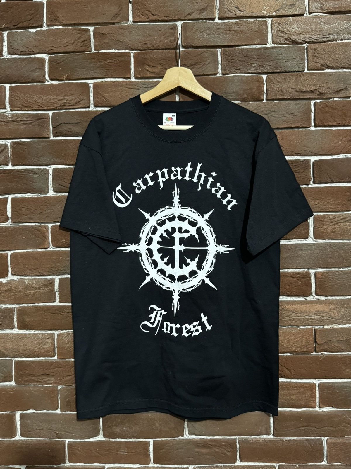Band Tees 00s Vintage Carpathian Forest Logo Black Metal Band Tshirt L Size US L / EU 52-54 / 3 - 1 Thumbnail