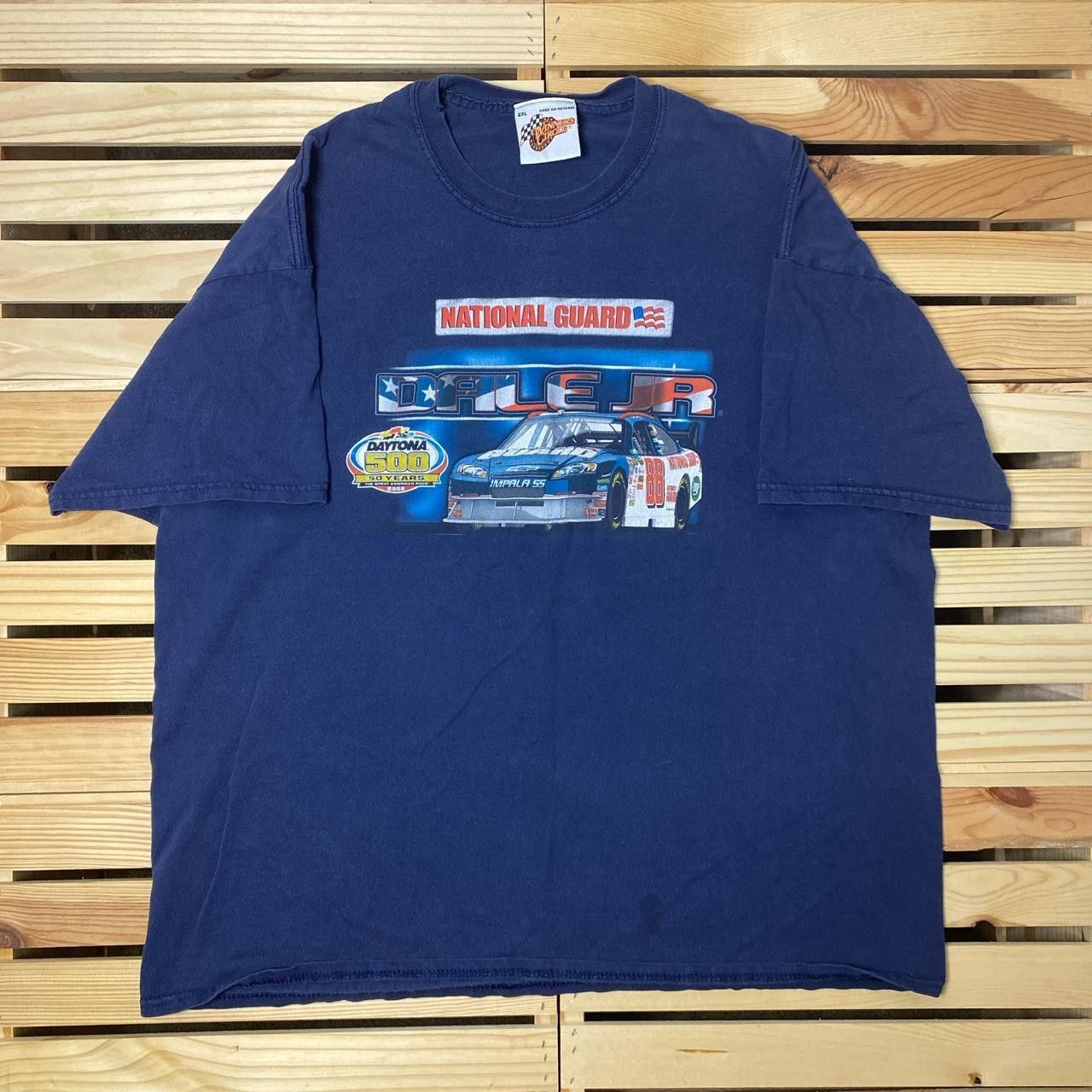 NASCAR Vintage NASCAR x Dale Earnhardt Jr. Blue Racing Tee Size 2XL Size US XXL / EU 58 / 5 - 2 Thumbnail