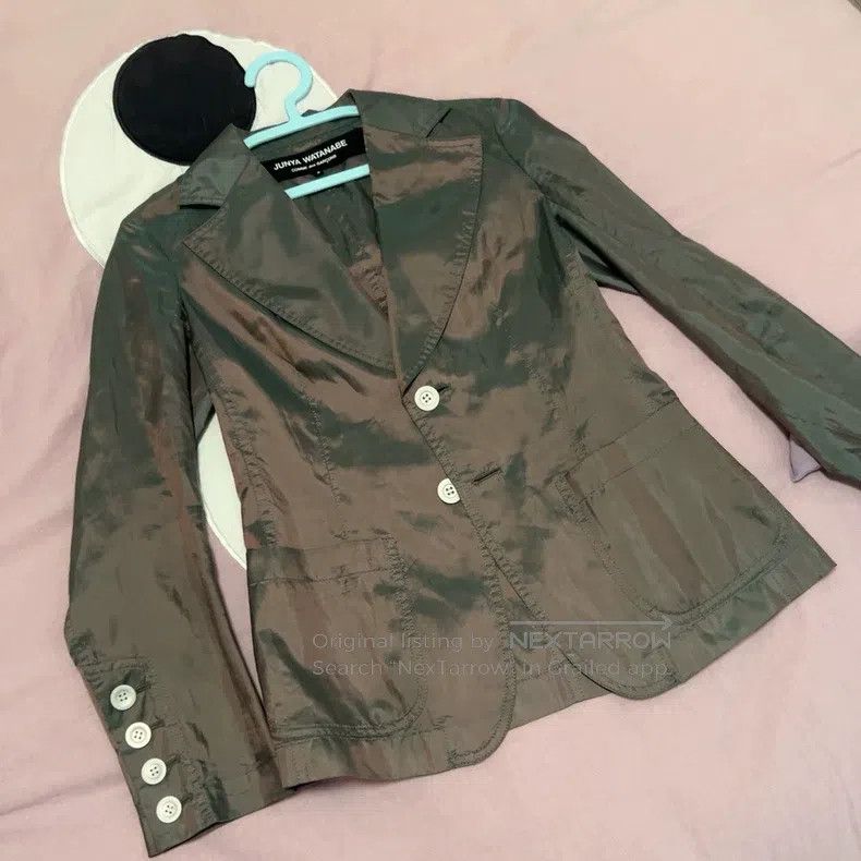 Junya Watanabe Junya Watanabe Green Retro Lightweight Blazer Size US S / EU 44-46 / 1 - 1 Thumbnail