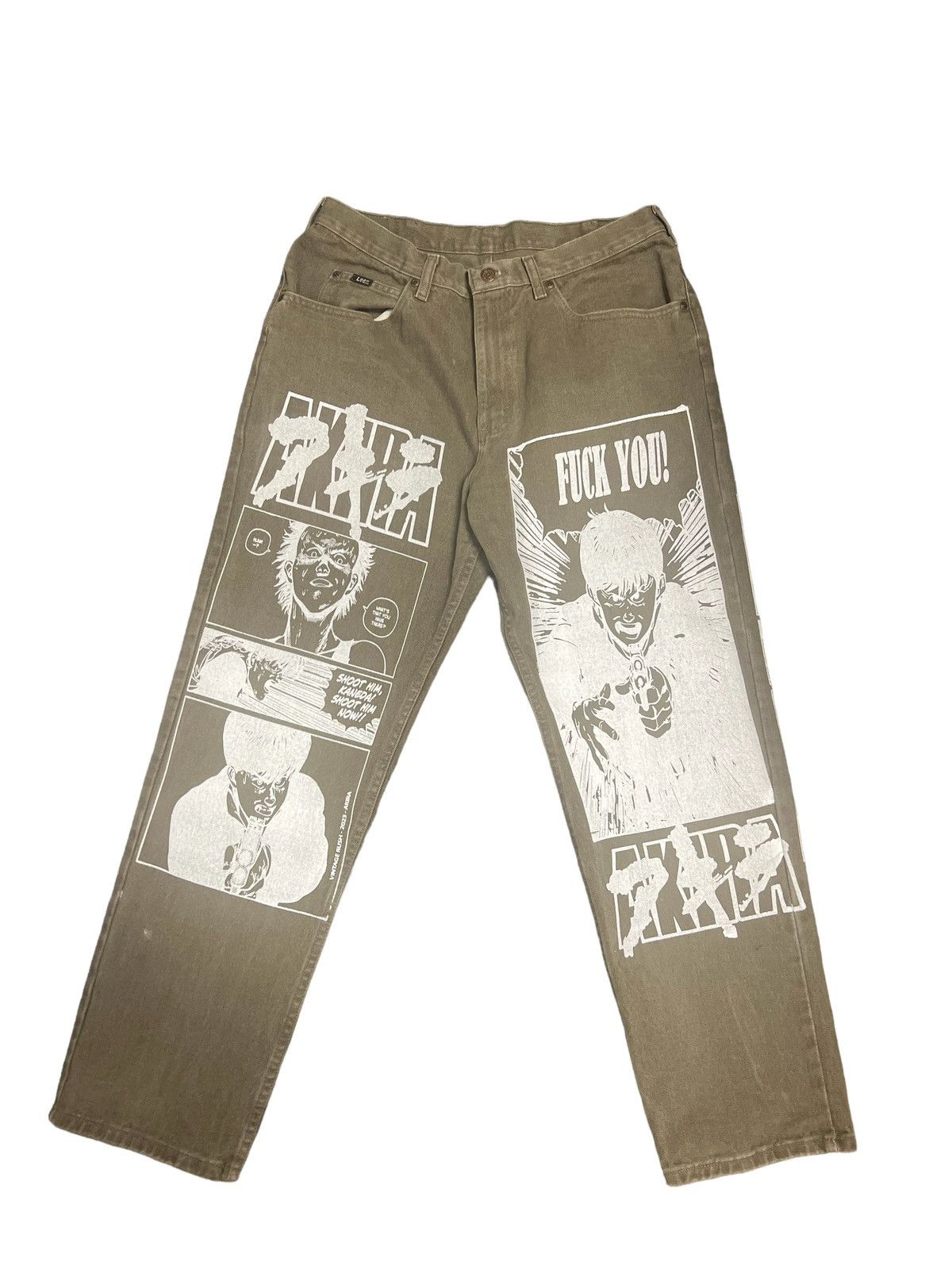 image of Carhartt Vintage Lee Pants Super Brown Akria Pants Anime Dbz, Men's (Size 36)